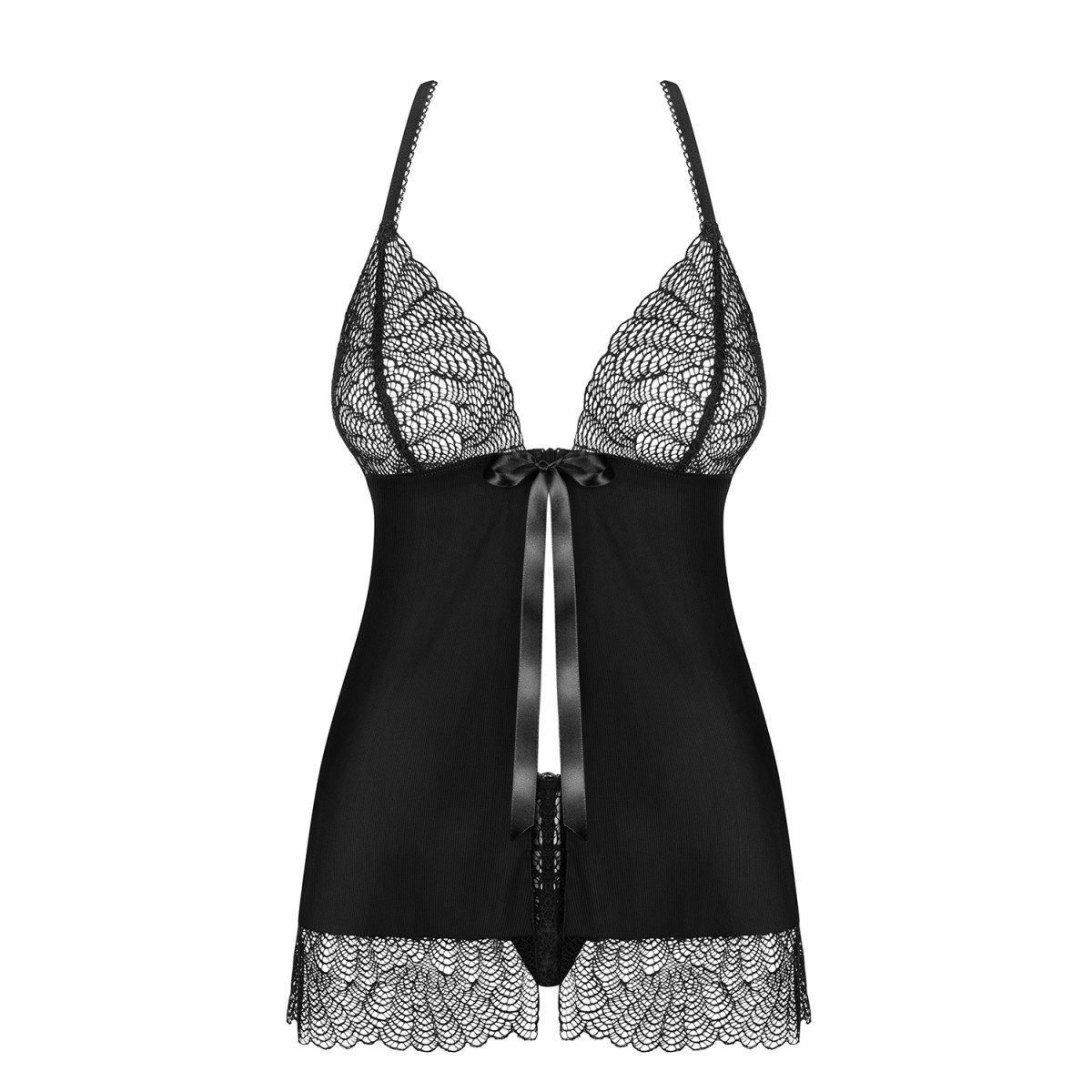 Obsessive Negligé Obsessive - OB Chiccanta babydoll & thong black - (L/XL,S/M) (Packung)