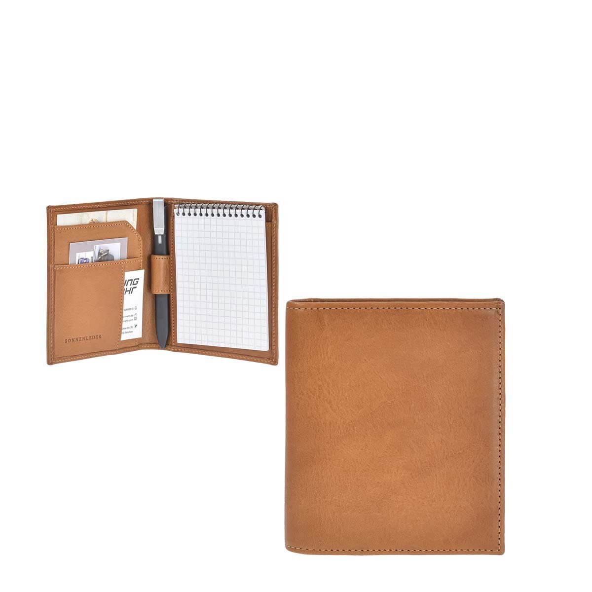 Sonnenleder Schreibmappe Twain, Mappe, A7 Format, Leder, 10,5 x 12,0 x 2,5 cm