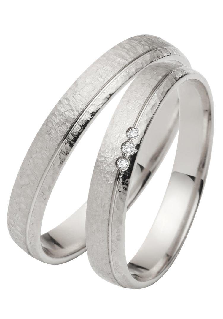 Firetti Trauring Schmuck Geschenk Gold 750 Hochzeit Ehering "LIEBE", Made in Germany, wahlweise mit oder ohne Brillanten