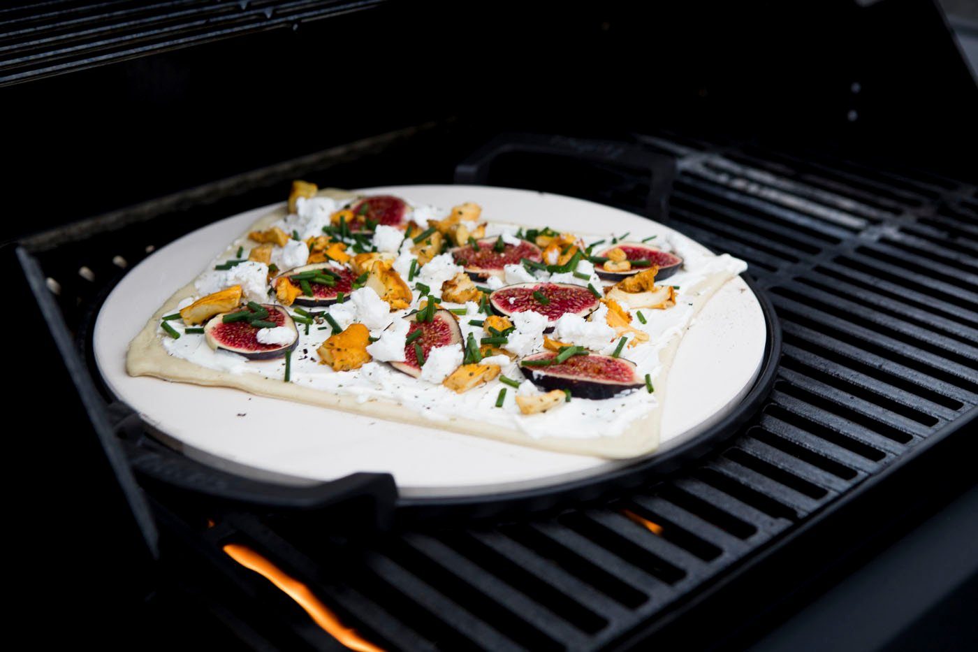 Enders® Pizzastein SWITCH GRID™, Gusseisen, Keramik, passend für das Enders SWITCH GRID™