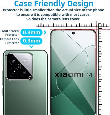 MSM 2X Schutzglas (Display + Kamera) für Xiaomi 14 Display Panzerfolie, Displayschutzglas