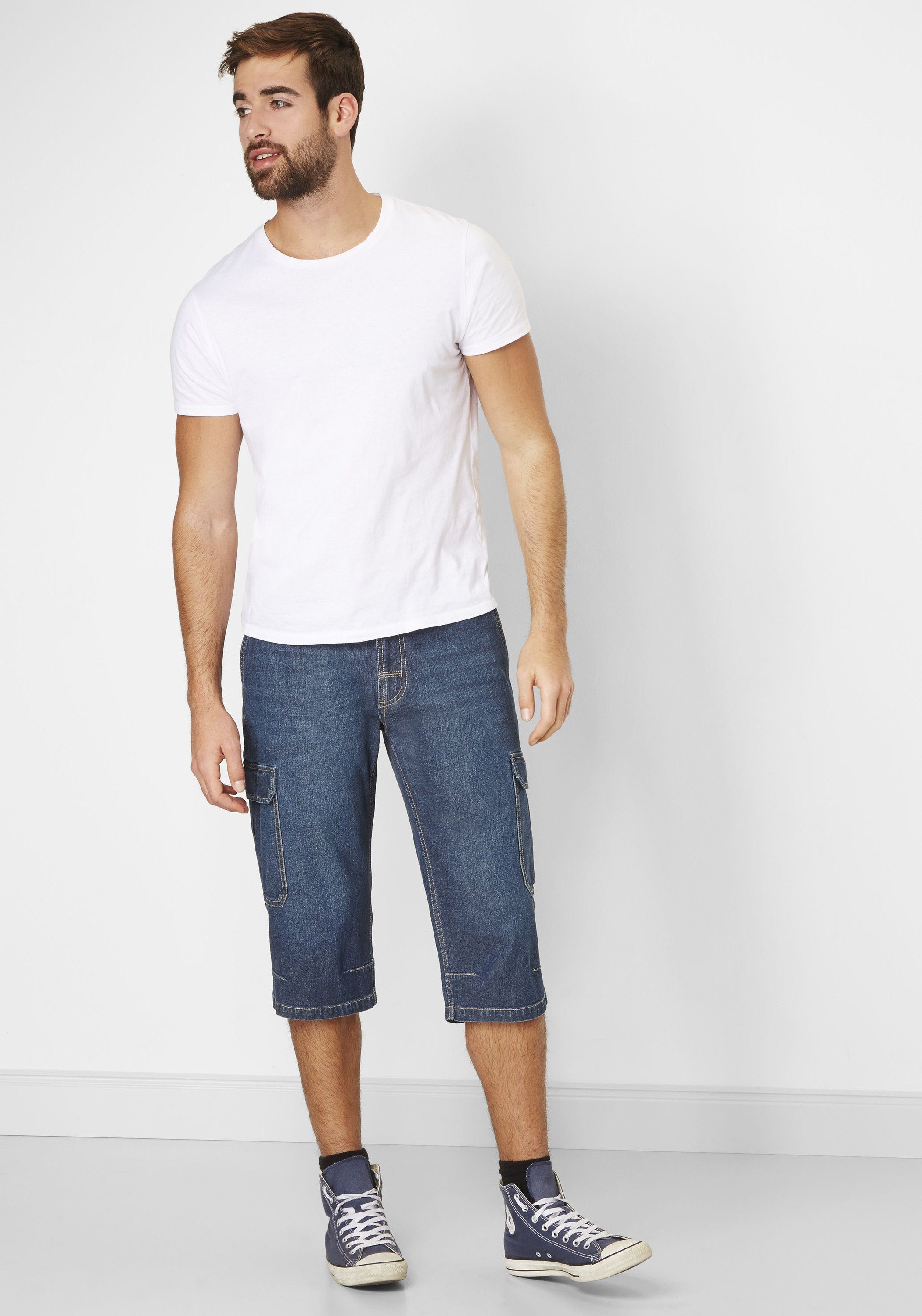 Redpoint Jeansbermudas Jordy Cargo Jeansbermudas in 3/4 Länge