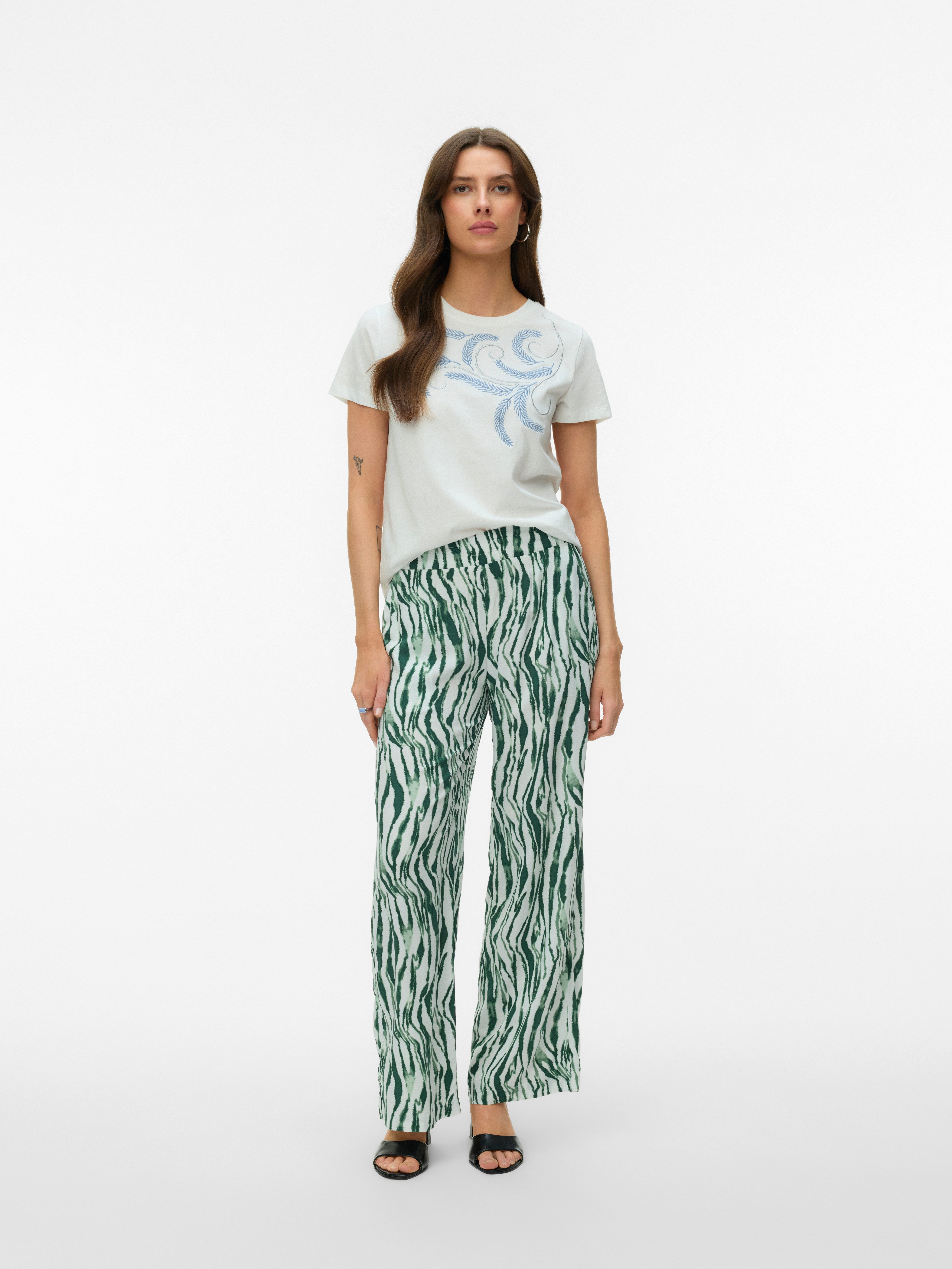 Vero Moda Kurzarmshirt VMGLOW SS TOP BOX JRS Baumwolle – Bild 4 von 5