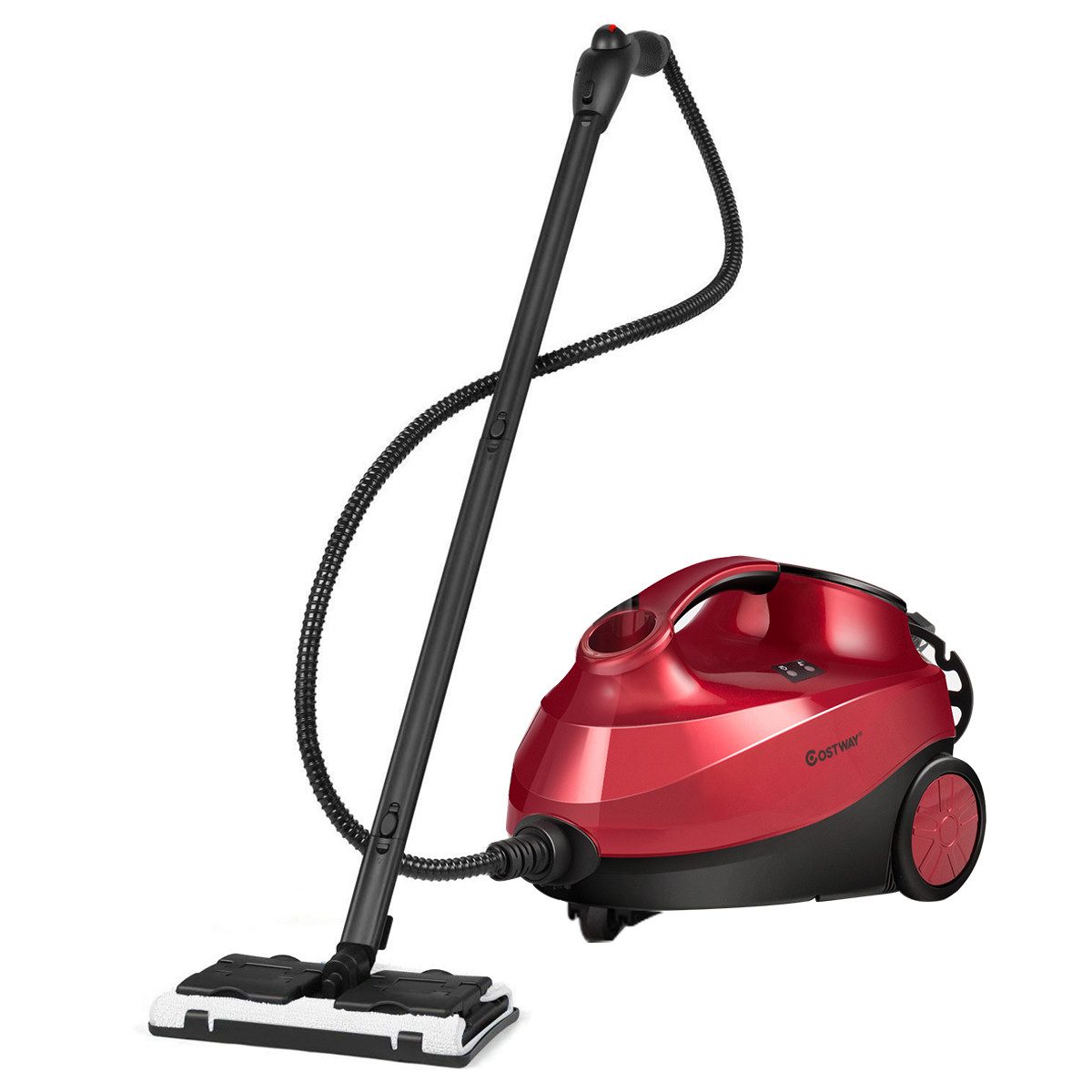 COSTWAY Dampfreiniger, 2000 W, mit 19 Zubehörteilen, 1,5L, bis 108℃