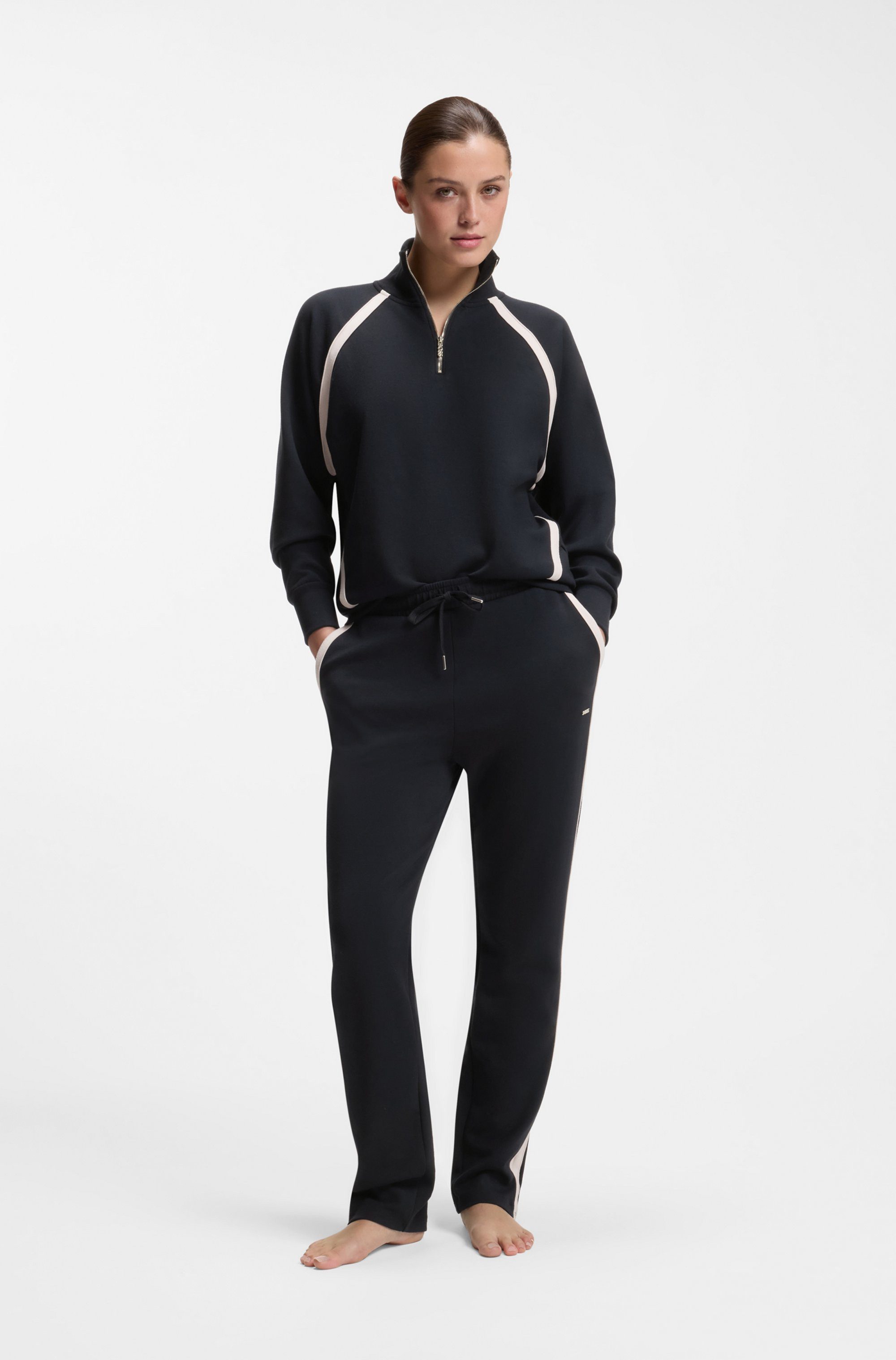 BOSS Jogginghose Mirage_Pants schmal geschnitten mit kontrastierenden Einsätzen