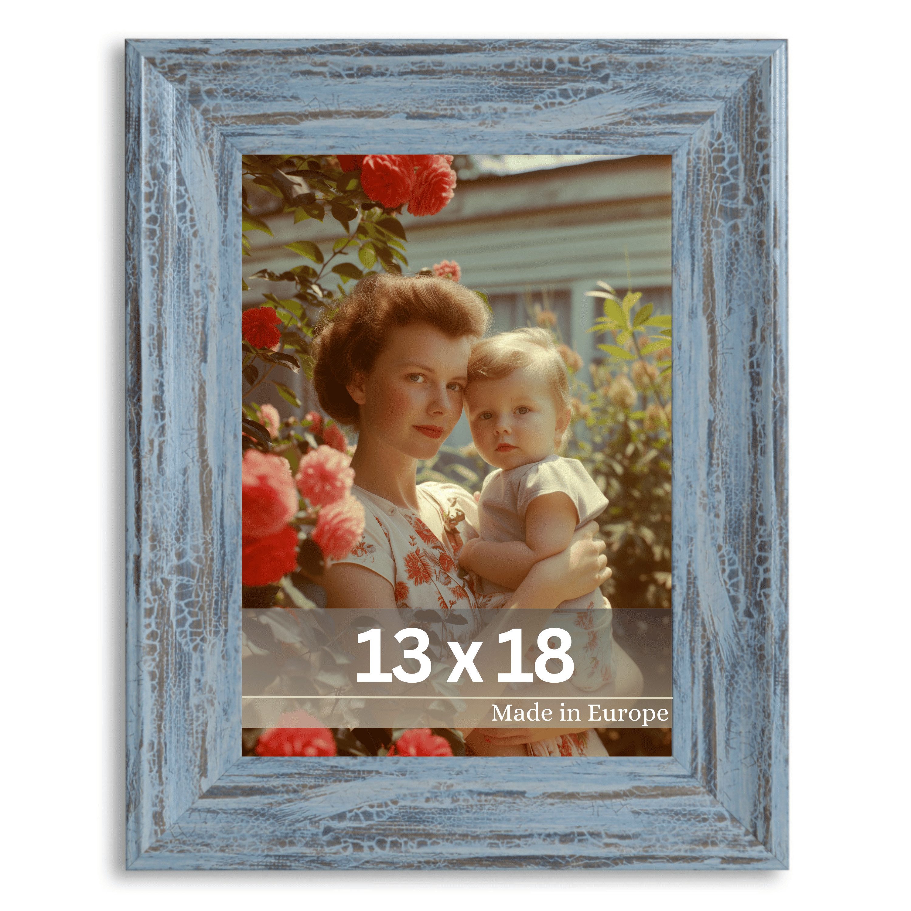 Victor (Zenith) Bilderrahmen Vincent, Bilderrahmen 13x18 cm Grau, Vintage B günstig online kaufen