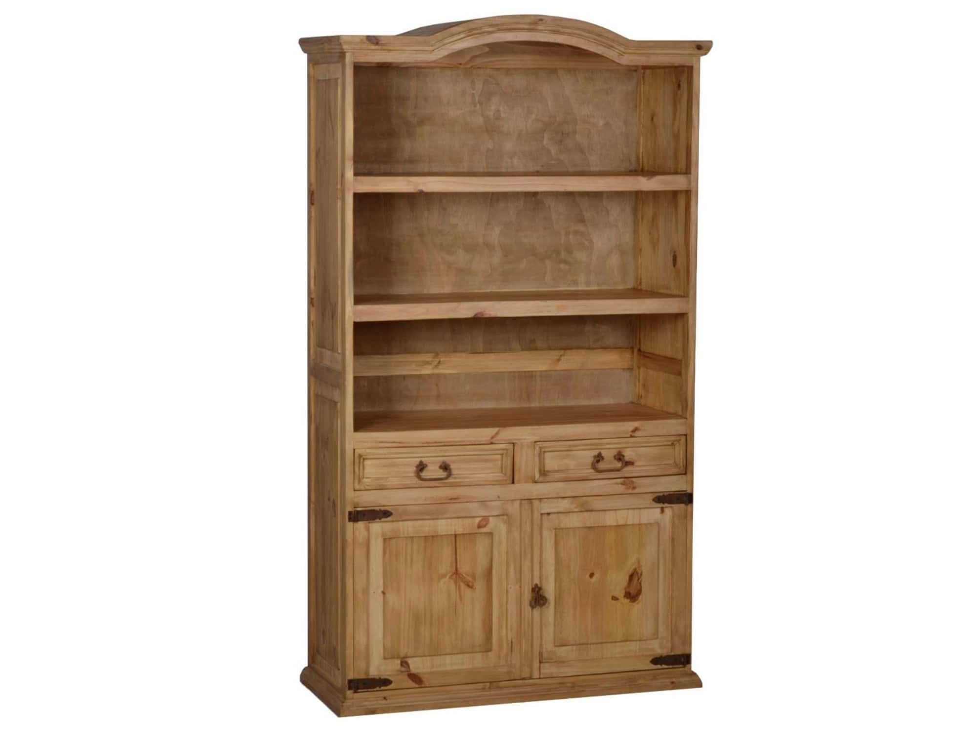 MiaMöbel Bücherregal Mexico, aus massivem Pinienholz Honig