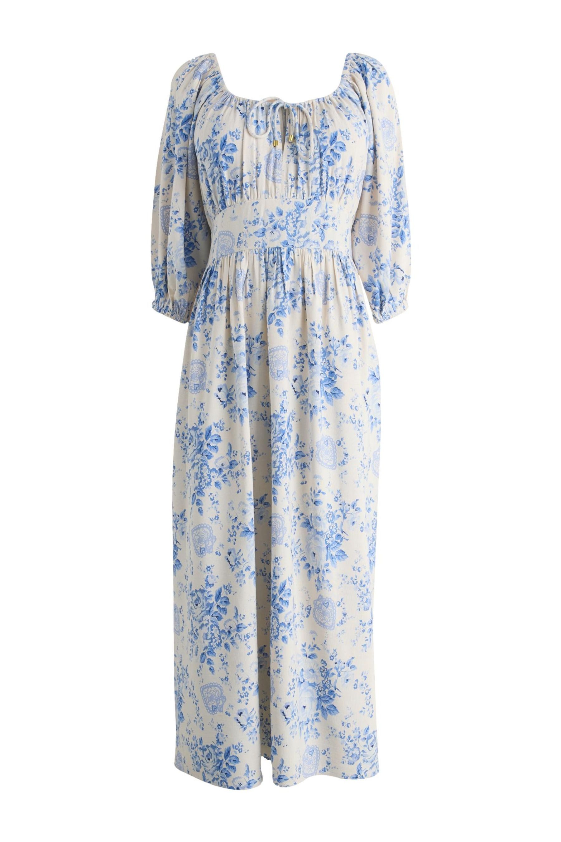 Cath Kidston Maxikleid Cath Kidston Hackney Rose Minikleid + Bindegürtel (1-tlg)