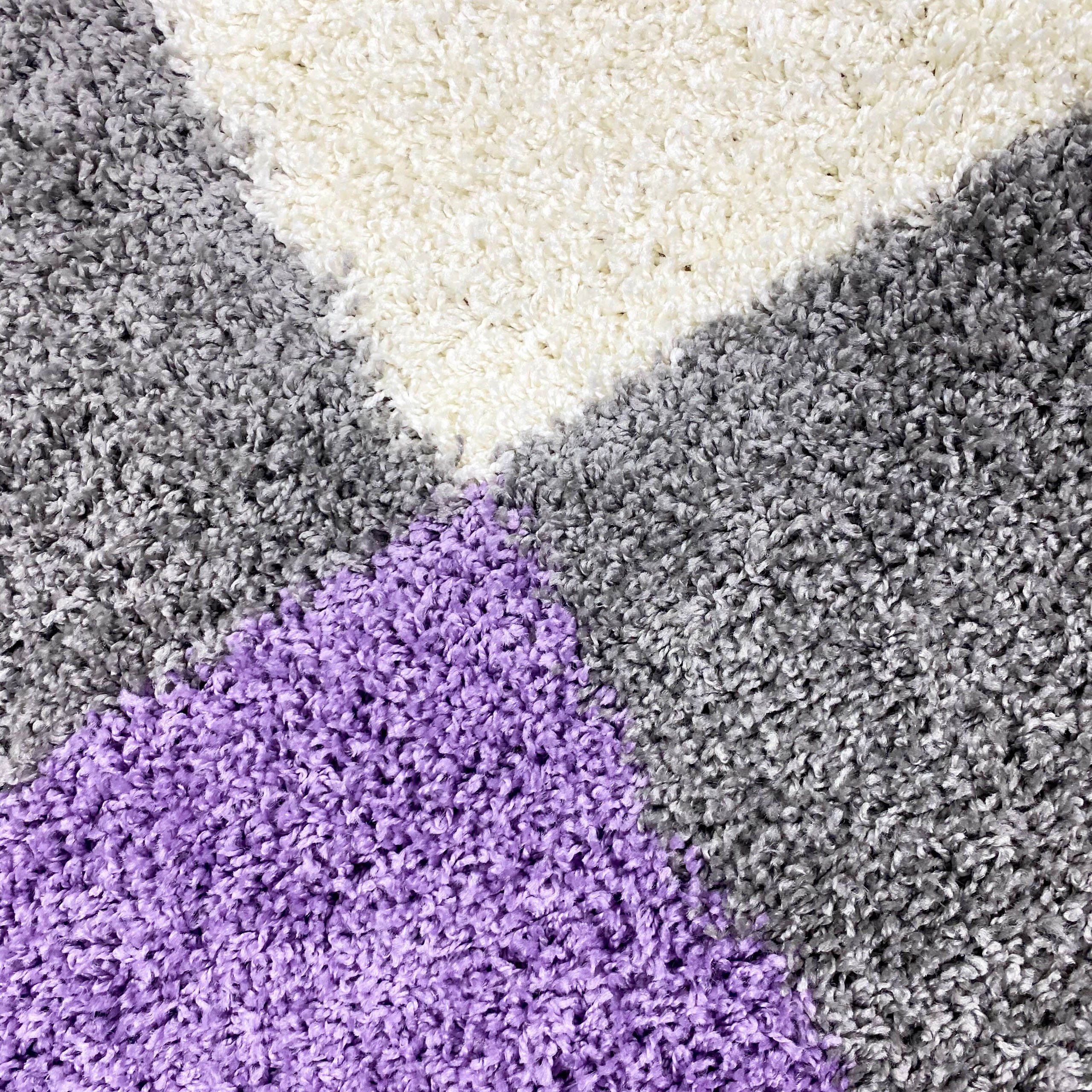 Carpetia Teppich Langflor-Teppich mit Kariertem Muster günstig online kaufen