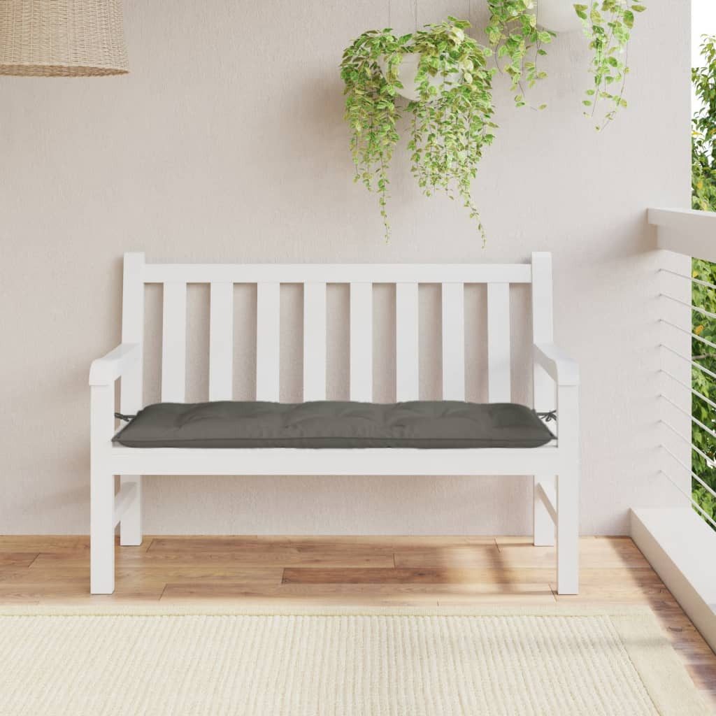 vidaXL Sitzauflage Gartenbank-Auflage Melange Dunkelgrau 120x50x7 günstig online kaufen