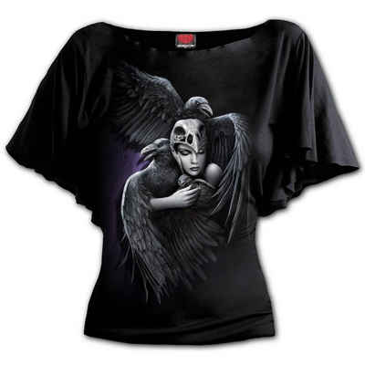 Spiral Print-Shirt »Spiral Shirt Flügelärmel schwarz Guardian Angels«