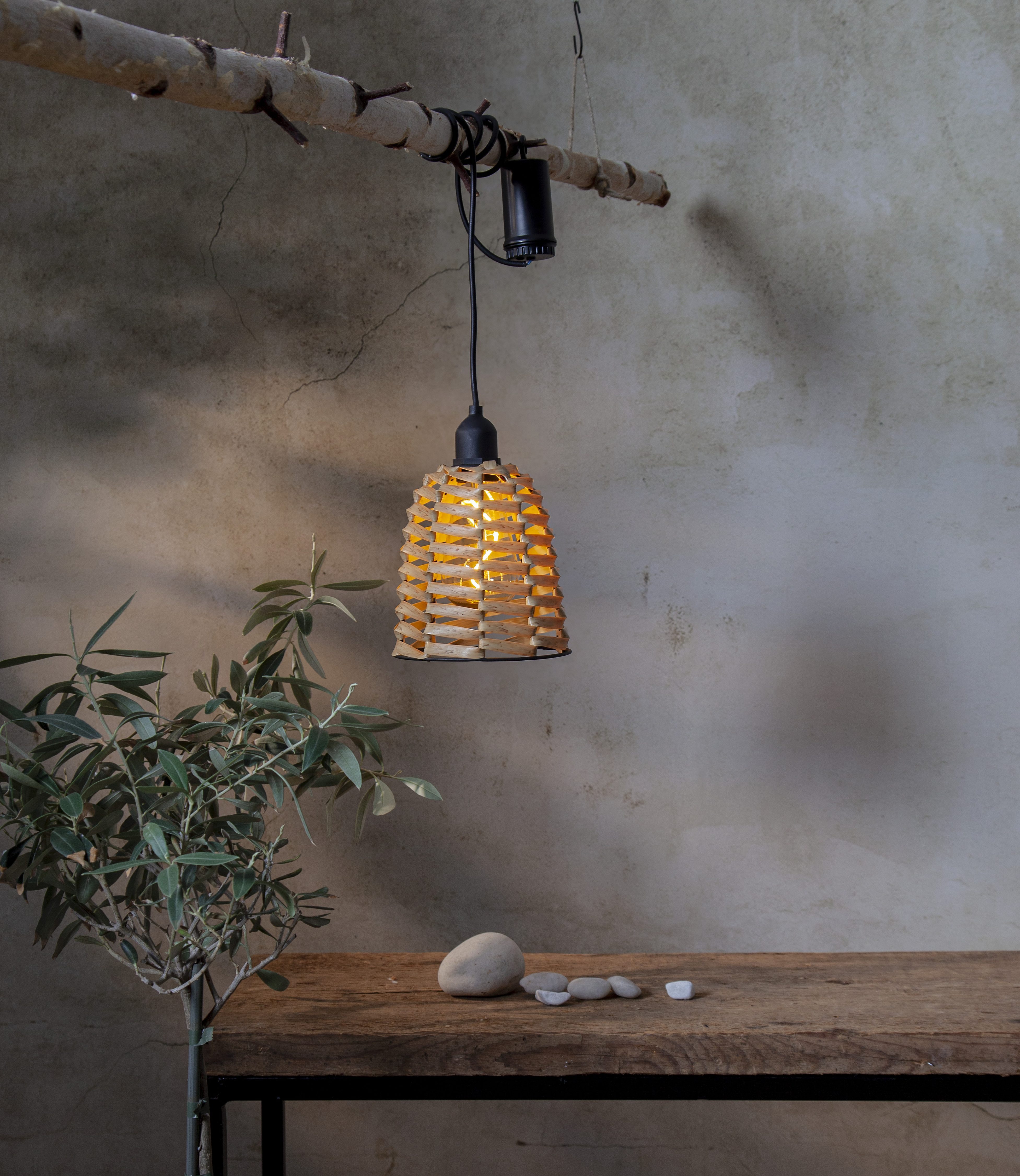 STAR TRADING Dekolicht Außendekoration Twine, Timerfunktion, LED fest integriert, Warmweiß, Rattan-Optik in PE-Material, warmweißes Filament-Licht, 6/18-h-Timer