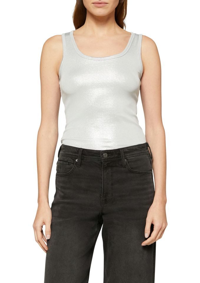 s.Oliver Shirttop - schimmerndes Top mit günstig online kaufen