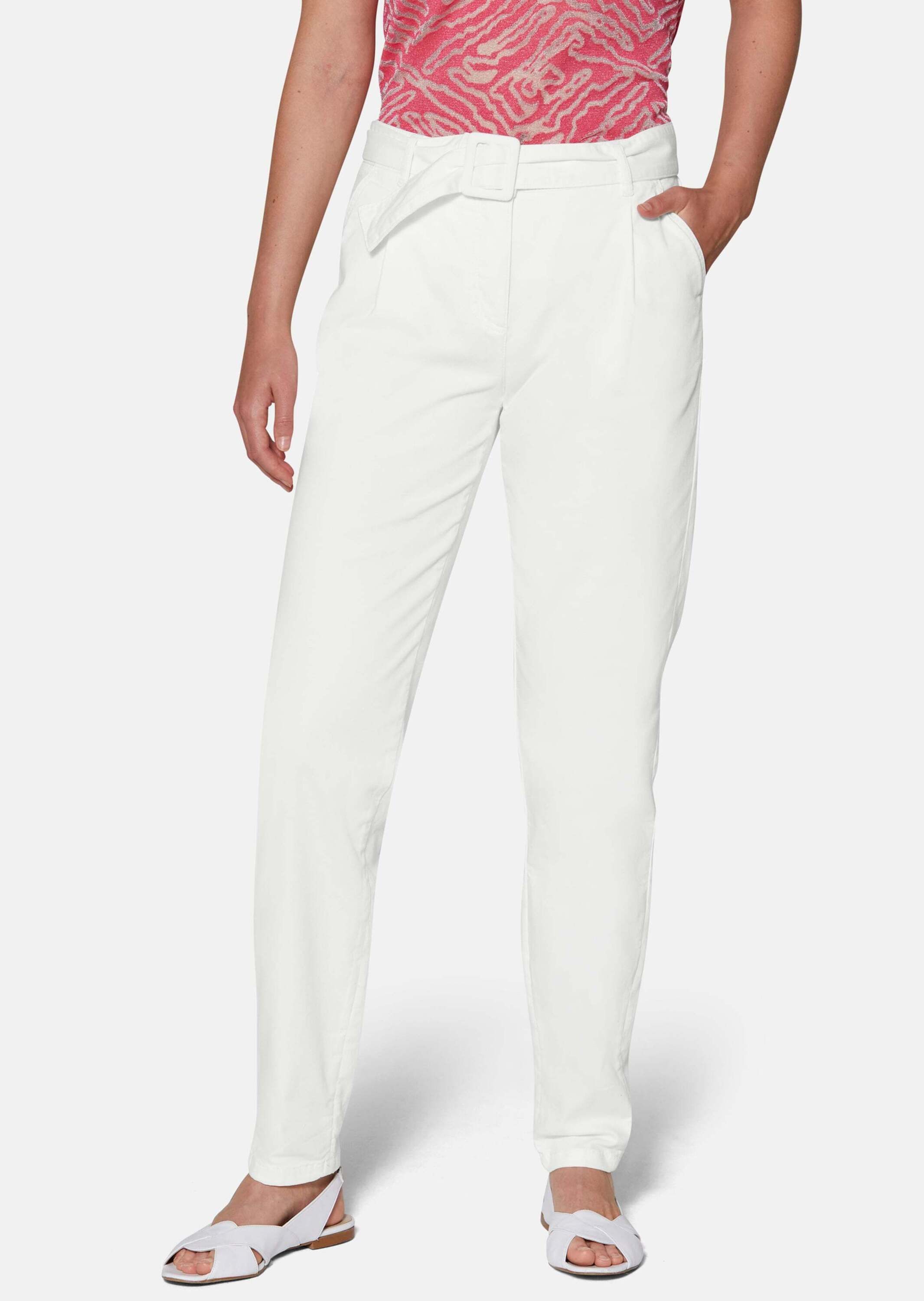 Gerade Jeans Karotten-Jeans mit Bundfalten