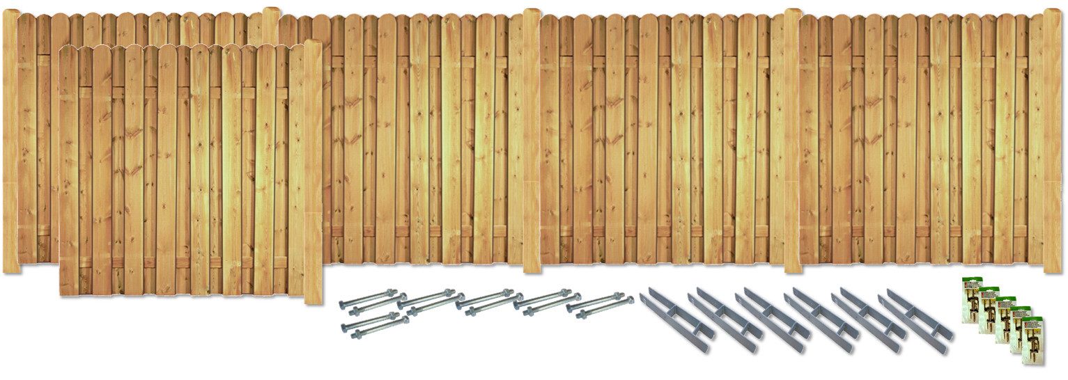 KONIFERA Sichtschutzelement DAYTONA, (Komplettset inkl. Zubehör), günstig online kaufen
