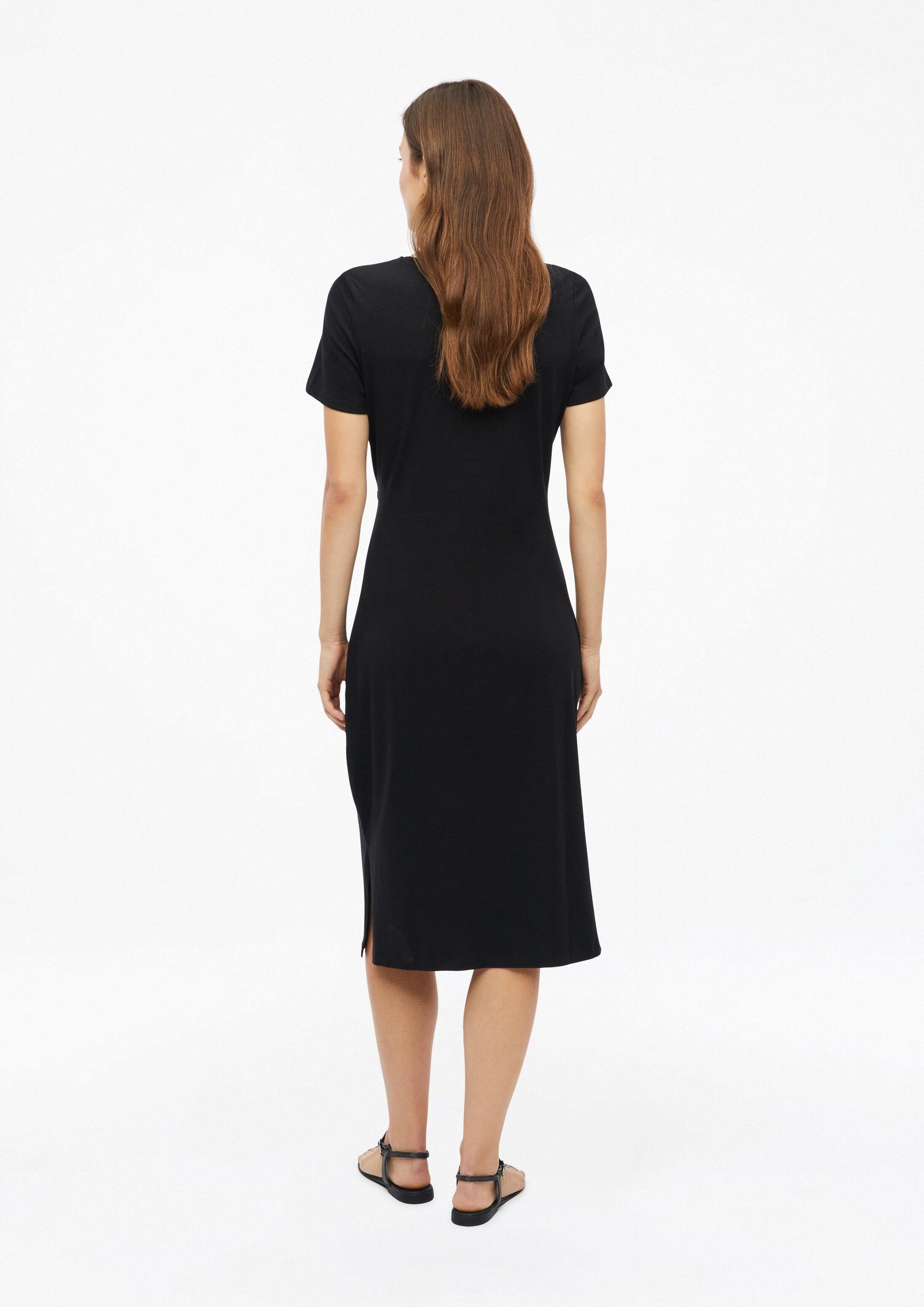 s.Oliver Midikleid Kleid Jerseykleid in Midilänge mit Knotendetail