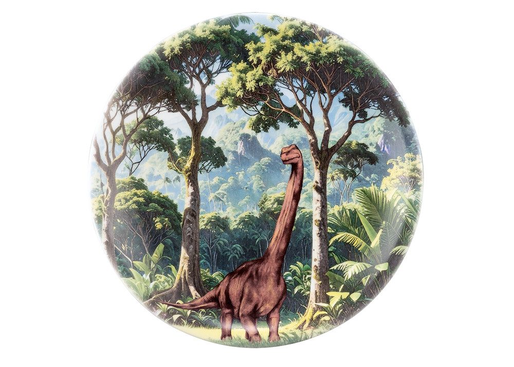 Seltmann Weiden Frühstücksteller Teller rund 19 cm, (1 St), Frühstücksteller mit Dino - Design