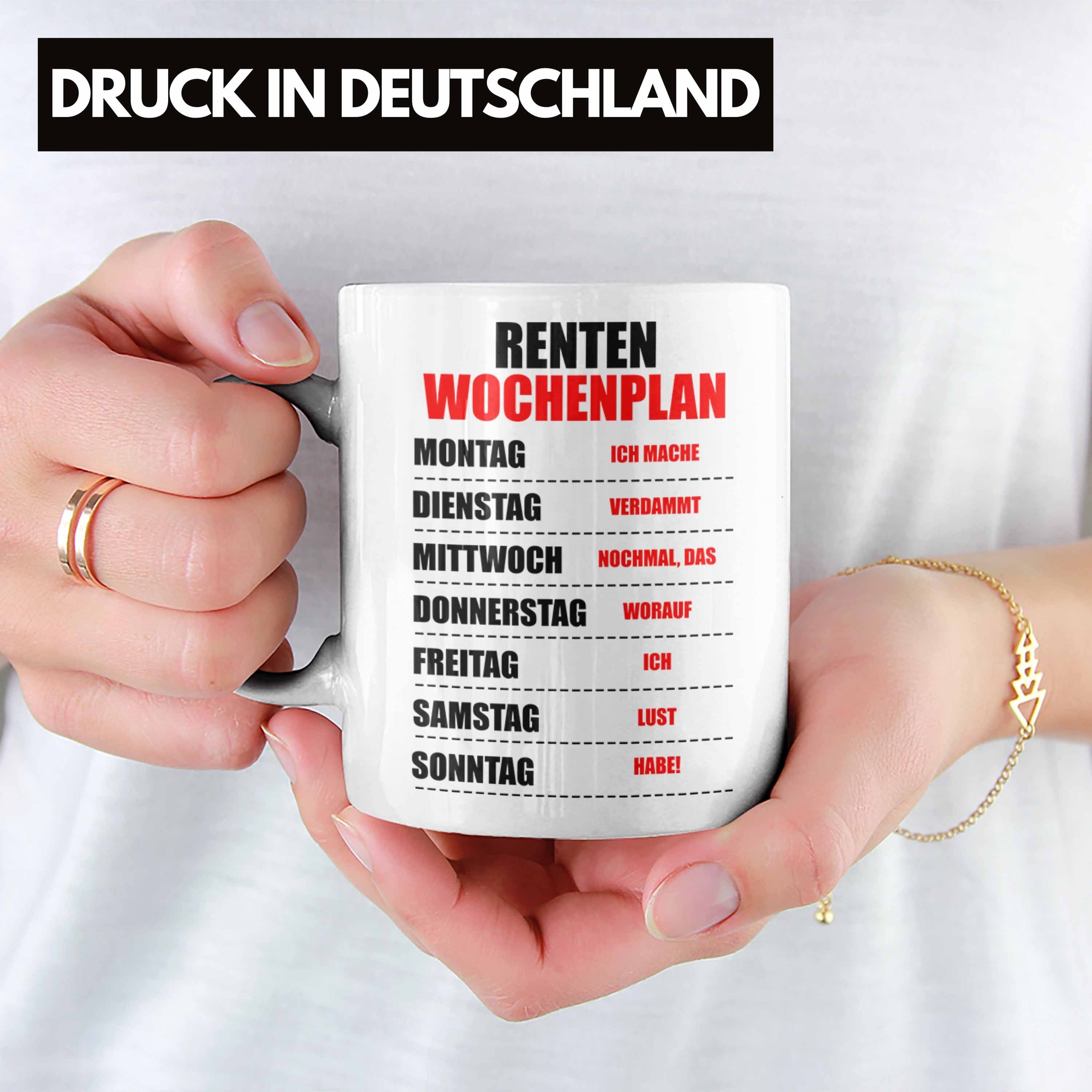 Renter Weiss Geschenk Rente Spruch Mann Trendation Renteneintritt Frau Tasse Lustig Trendation - Rentnerin Ruhestand für Abschied Tasse