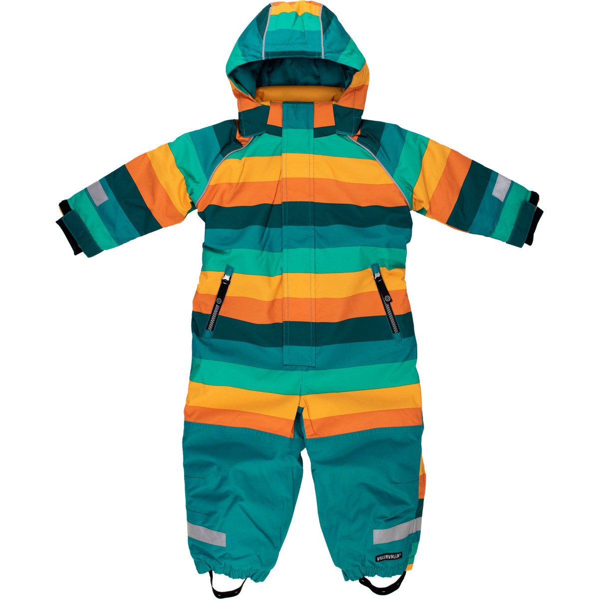 Villervalla Schneeoverall Streifen Unisex Kinder Skianzug, Winteranzug, Winteroverall, Winteranzug, Skioverall