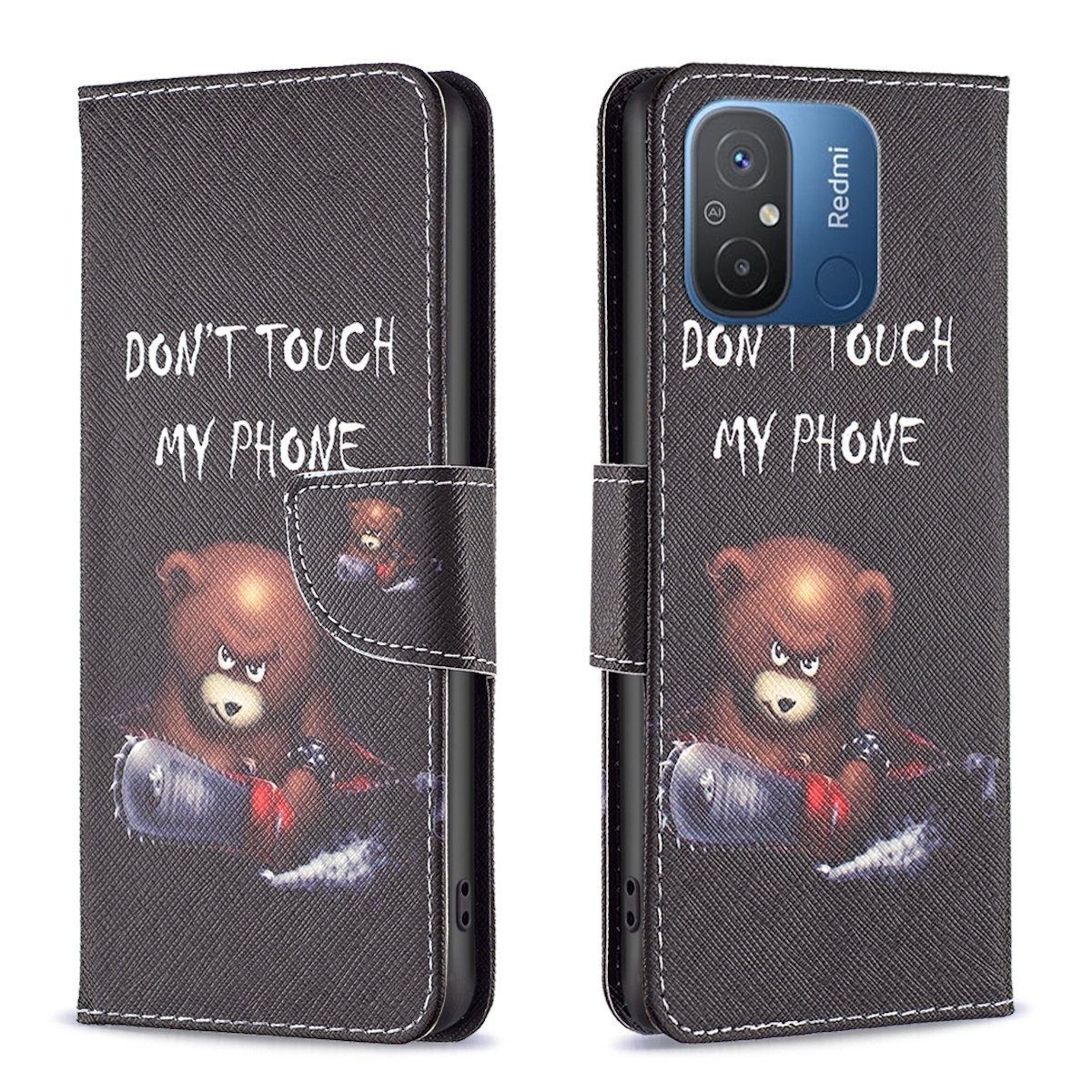 Für Xiaomi Redmi 11A / 12C Ring Magnet Handy Tasche Hülle Etuis