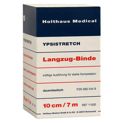 Holthaus Medical Wundpflaster YPSISTRETCH Langzug-Binde, 10 cm x 7 m, kräftig in Faltschachtel