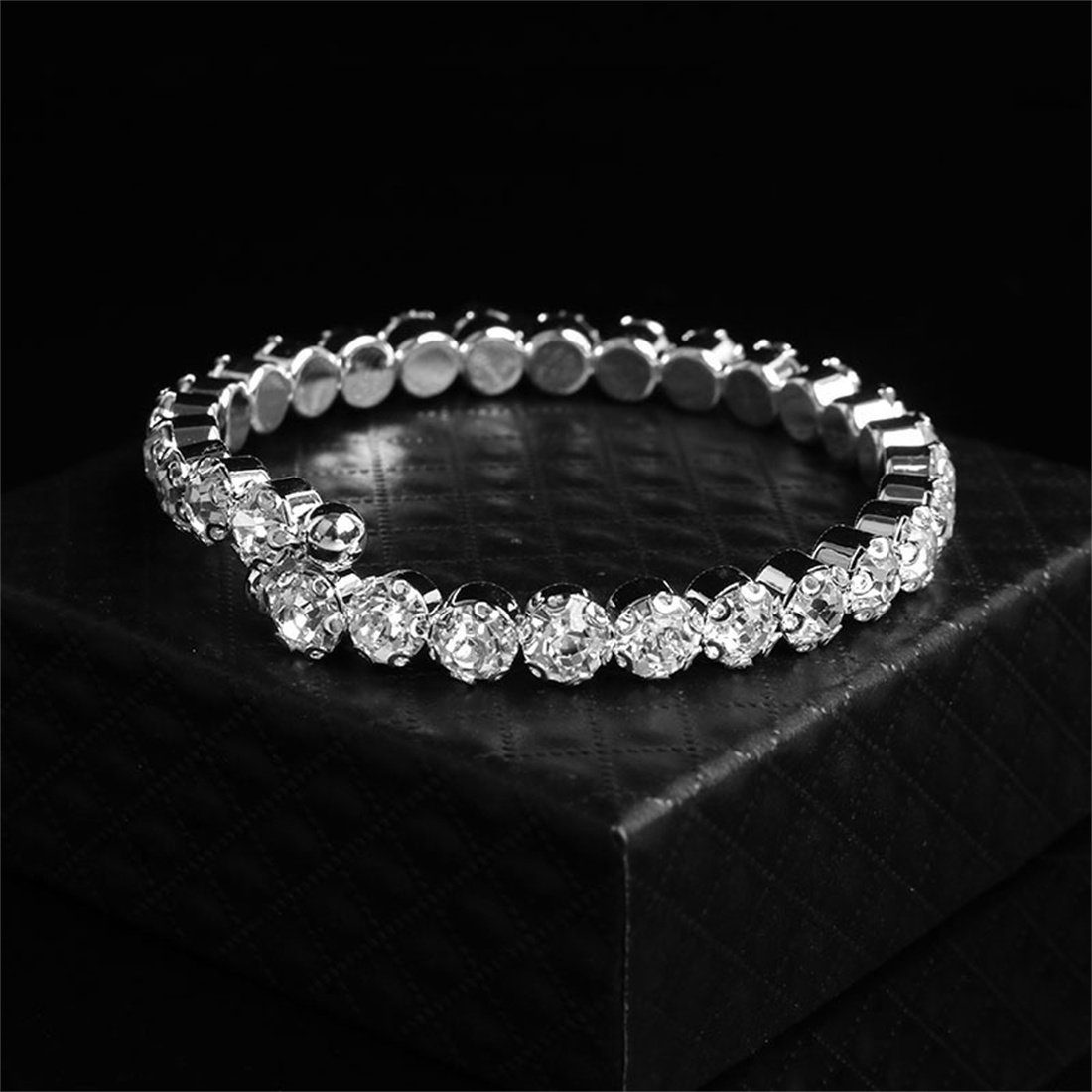 3er-Set DÖRÖY Diamant-Armband-Ohrringe-Halskette Schmuckset volles Brautschmuck-Set,