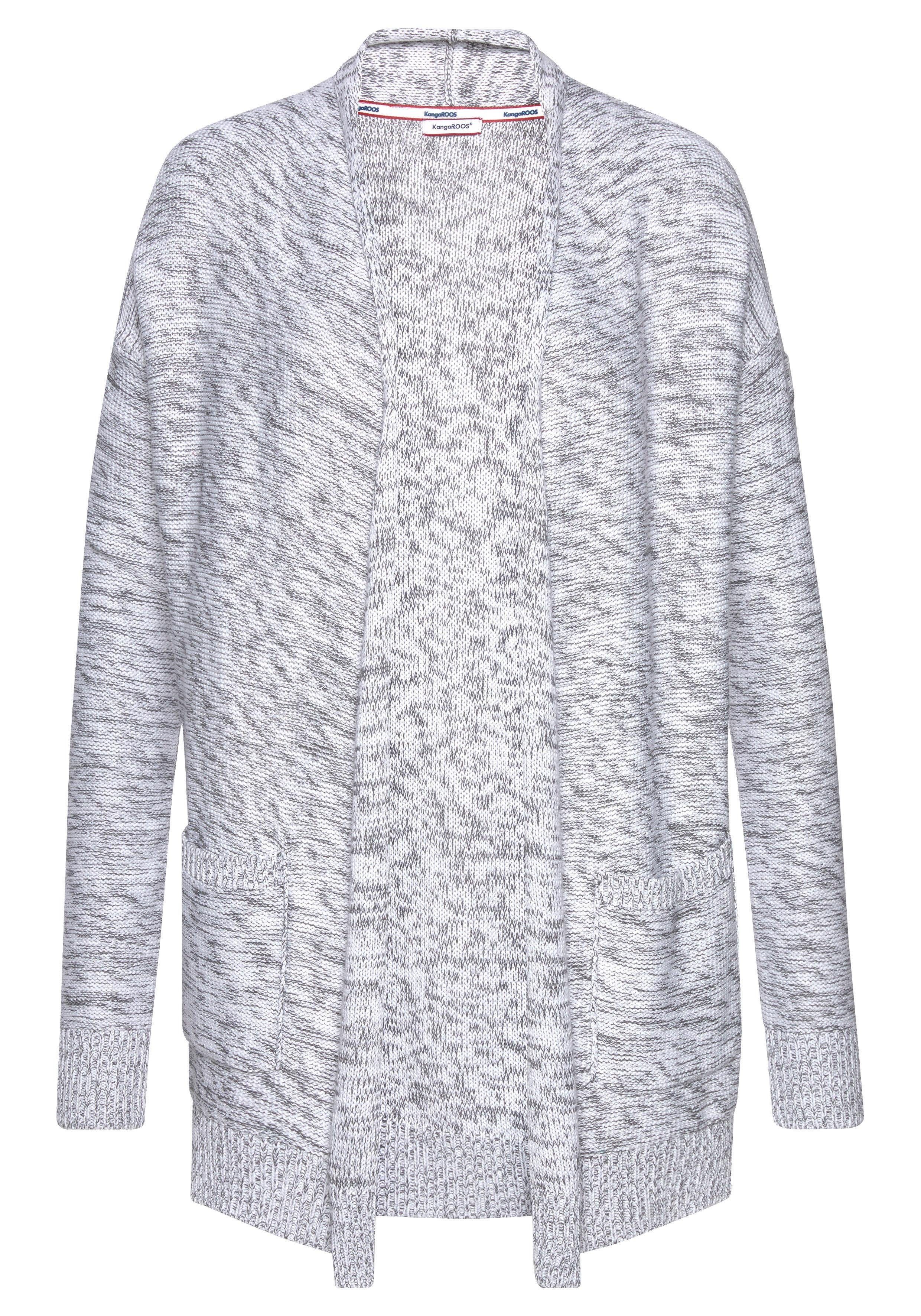 KangaROOS Strickjacke in meliertem Obermaterial. Reduzierter Preis € 31,49. Unverbindliche Preisempfehlung € 44,99, (€ 31,49 pro 1 Stk)