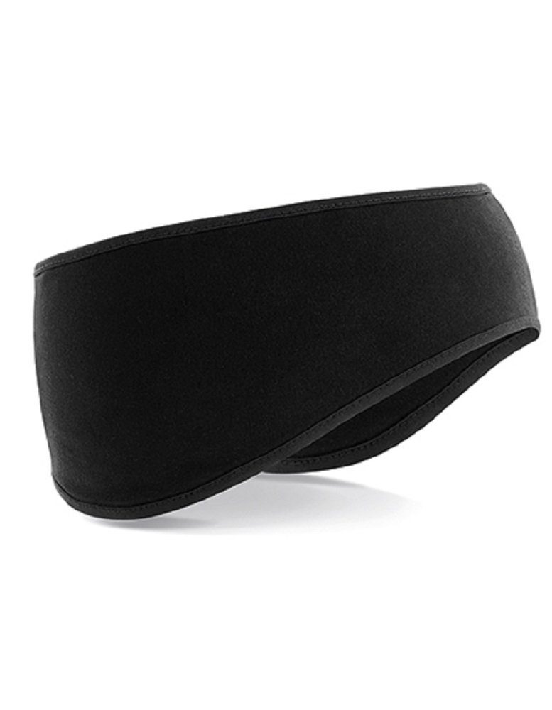 Beechfield® Stirnband Herren Softshell Sport Headband für Männer Stirnband Winddicht - / Atmungsaktiv Schwarz