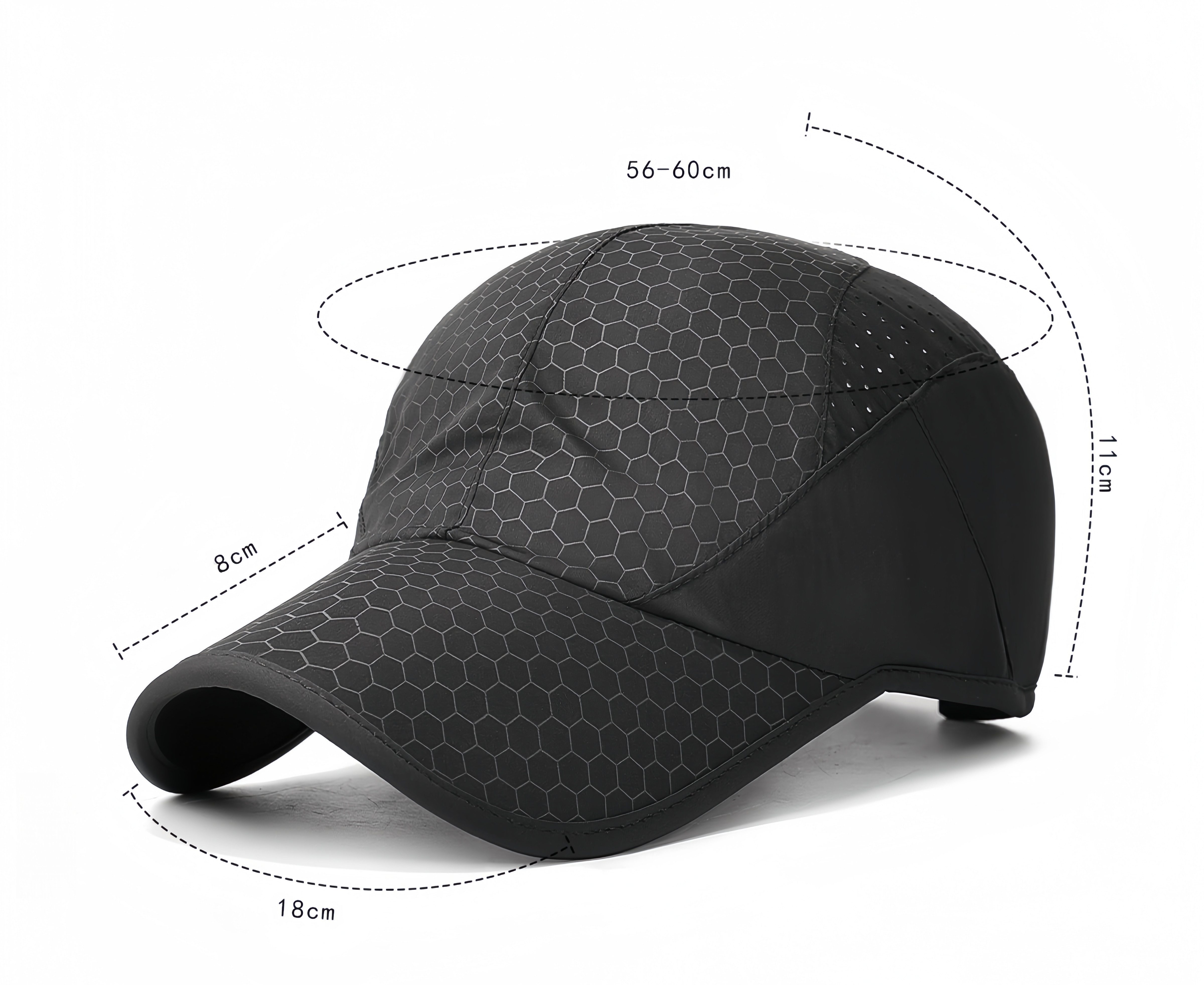 FOUORTUNATE-BEE Baseball Cap Leichte Sportkappe mit Softschirm – Atmungsaktiv & schnelltrocknend Elastische Laufmütze für Outdoor, Sport und Freizeit