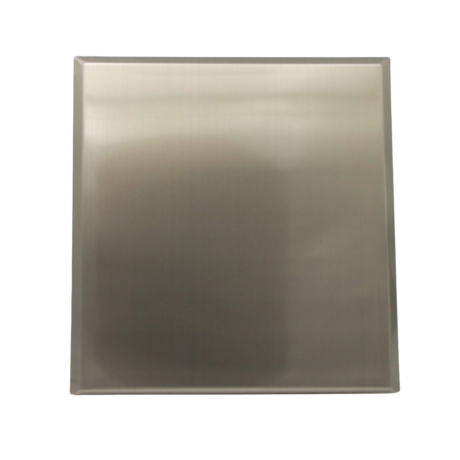 Haas Otto Ablaufrohr Gebürstete Edelstahl Blende für großen OHA-Wandeinbaukasten, 90 °