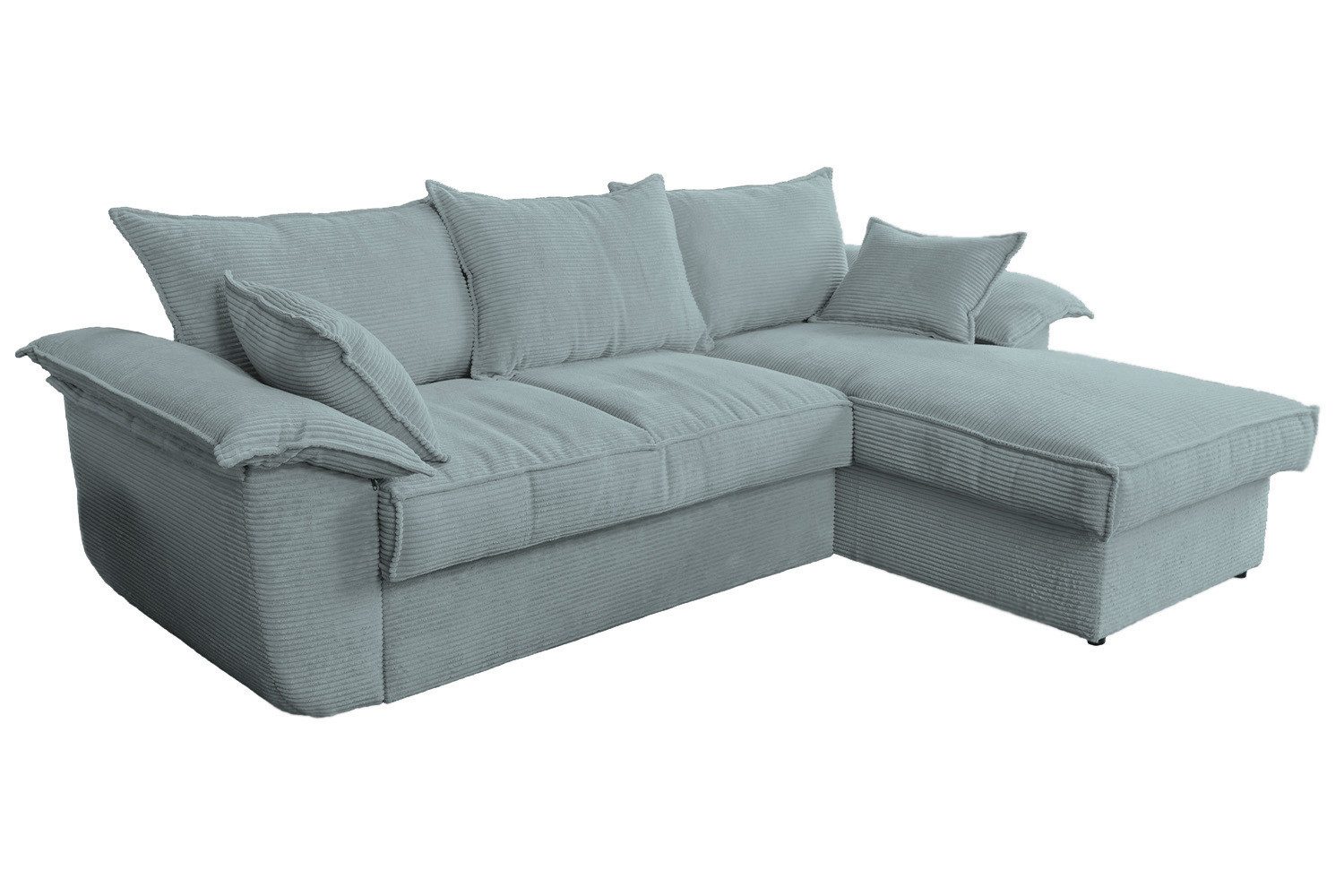 KAWOLA Ecksofa DAMETO, Schlafsofa Couch Cord günstig online kaufen