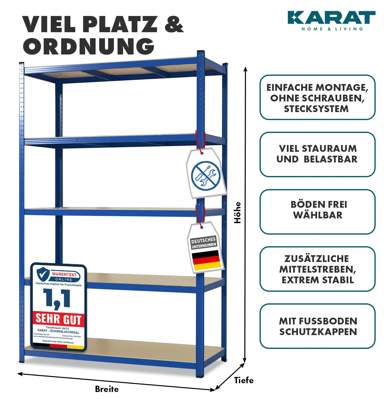 Kubus Schwerlastregal Lagerregal für jeden Keller – Bild 2 von 5