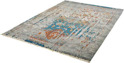 Teppich My Laos 453, Obsession, rechteckig, Höhe: 14 mm, modernes Vintage Design, mit Fransen