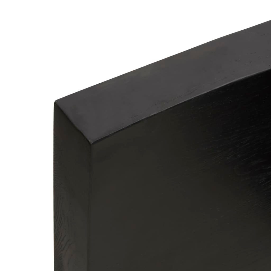 furnicato Tischplatte 60x40x(2-6) cm Baumkante Behandelt St) Massivholz (1