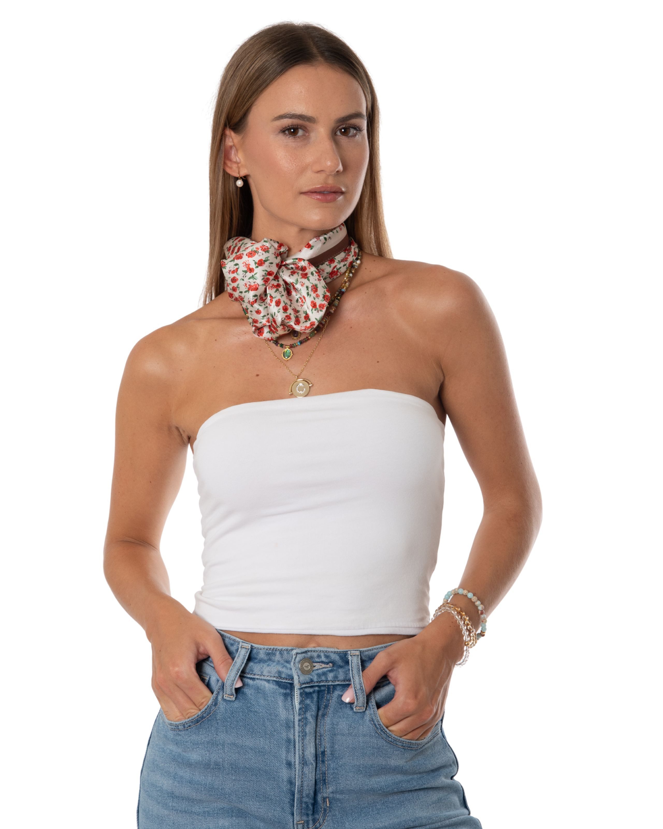 MayTree Seidentuch quadratisch Vintage Rose, 53x53 rot, (Stück), 100% Seide günstig online kaufen