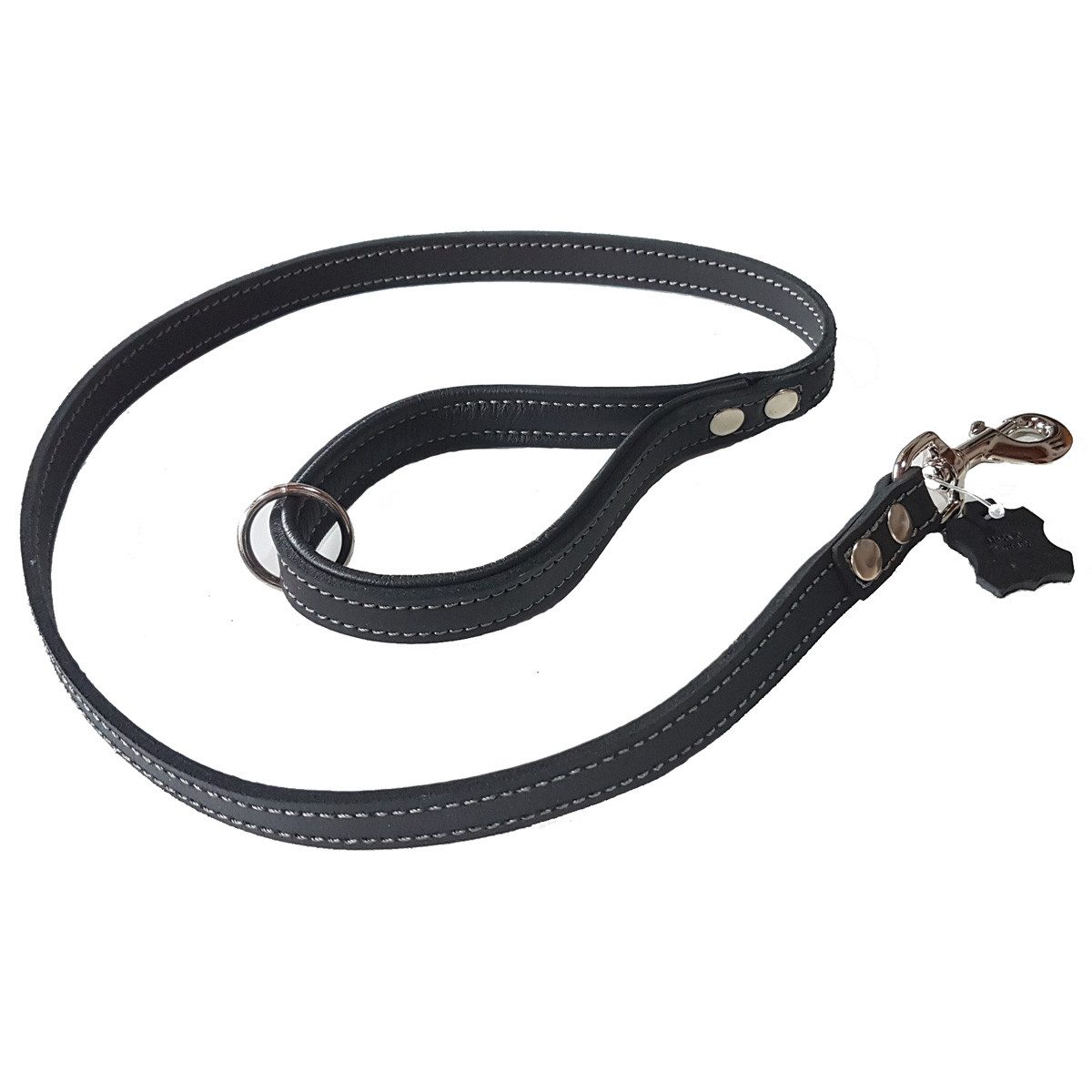 Activity4Dogs Hundeleine für große Hunde Leder, 1m, mit gepolsterter Schlaufe, verschiedene Farben, Made in Germany