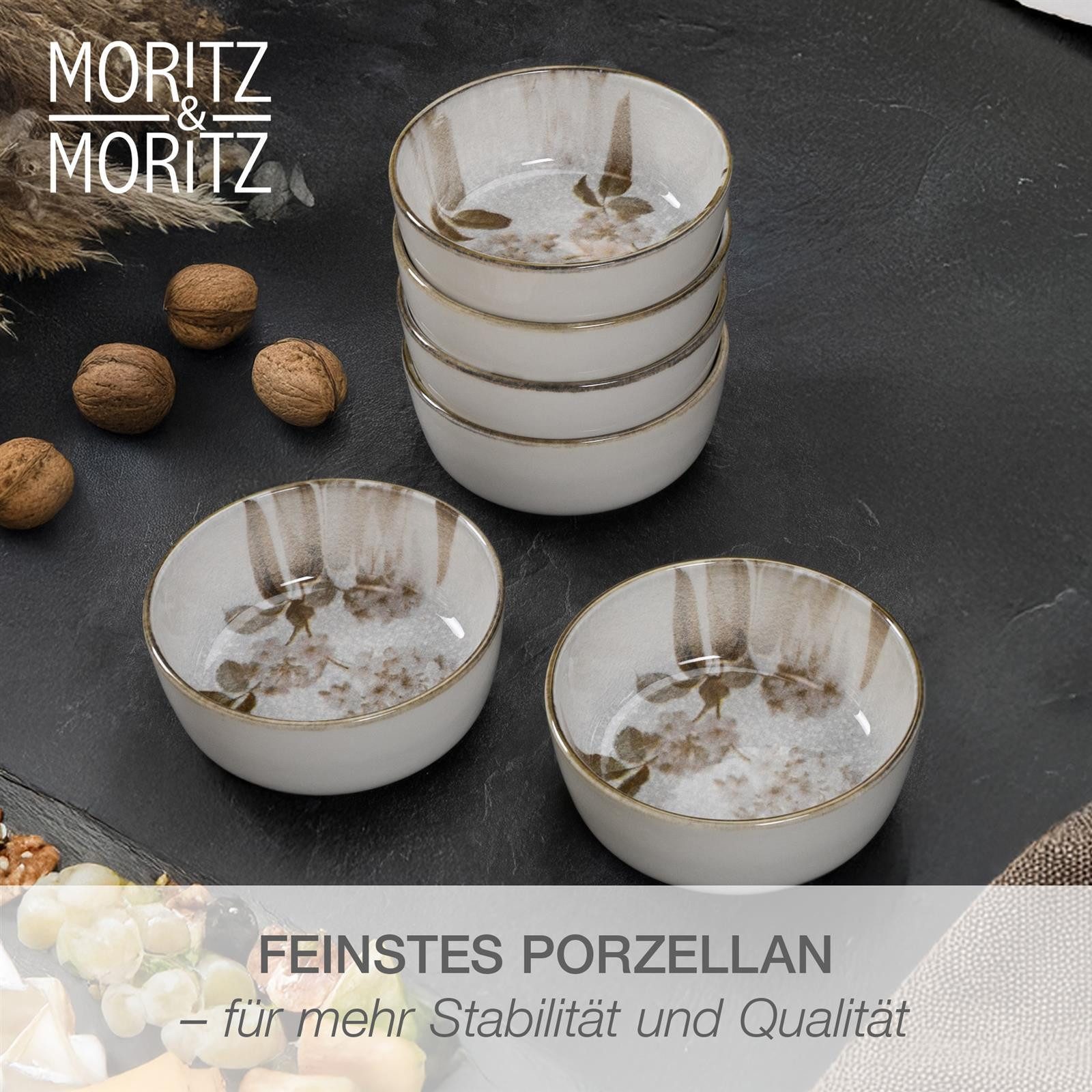 Moritz & Moritz Dessertschale BLOSSOM Müslischalen 6er Set, Porzellan, (Set, 6-tlg), Müslibowls für 6 Personen – Bild 3 von 5