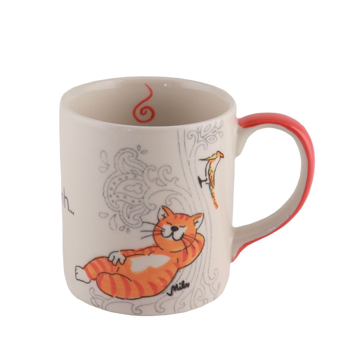 Mila Becher Mila Keramik-Becher Oommh Katze Take your Time, Keramik