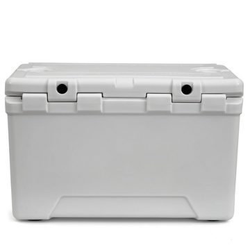 Zelsius Kühlbox Kühlbox weiß 50 Liter, Cooling Box ideal für Auto Camping, 50 l, mit Flaschenöffner