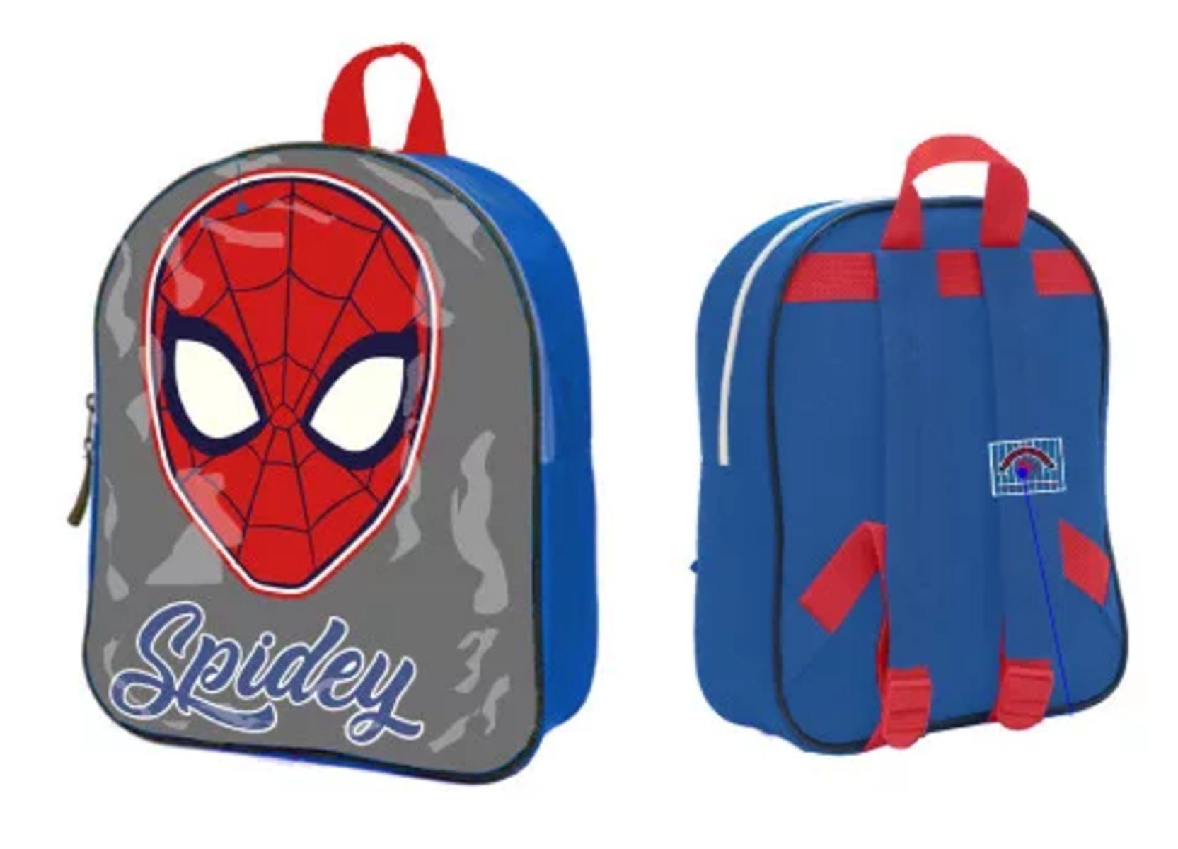 Spiderman Rucksack Spiderman Grey Rucksack, Tasche 30 cm
