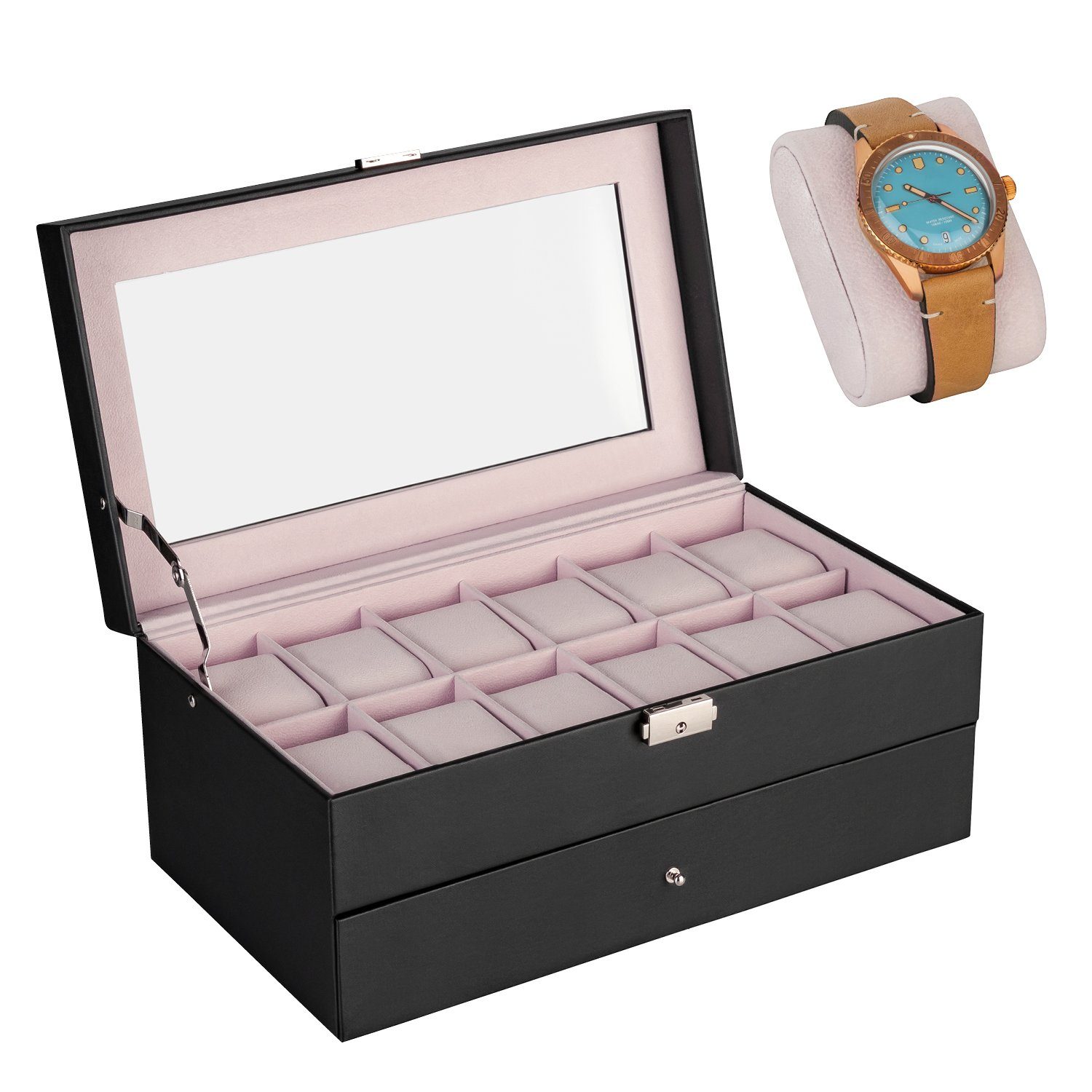 shelfmade Uhrenbox Uhren Aufbewahrung Uhrenbox Uhrenkoffer günstig online kaufen