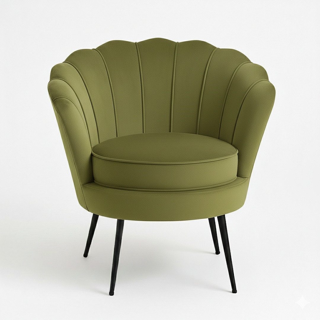 ebuy24 Relaxsessel Nice Sessel Velour grün. – Bild 2 von 5