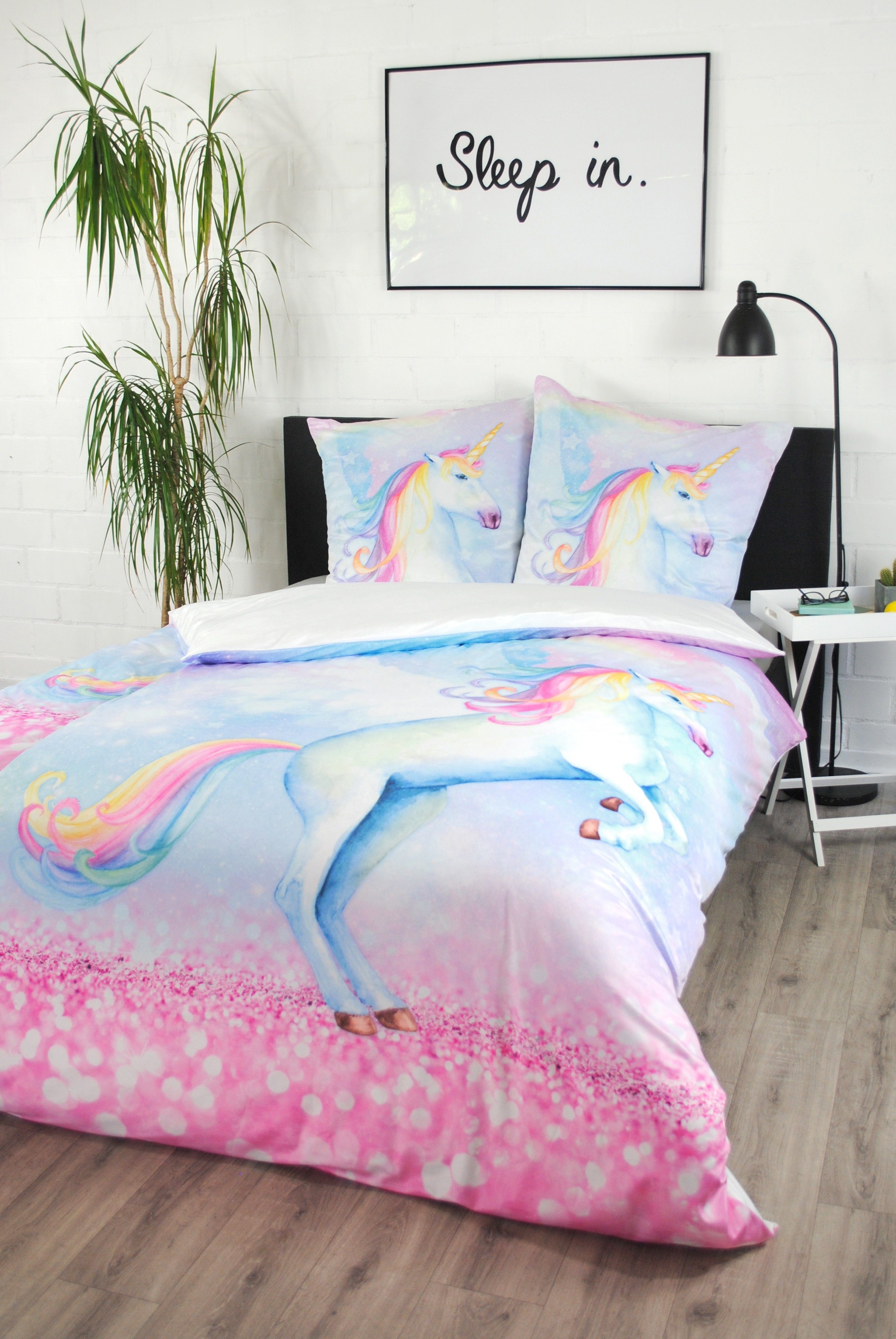 jilda-tex Bettwäsche, 2 teilig, im Einhorn-Design günstig online kaufen