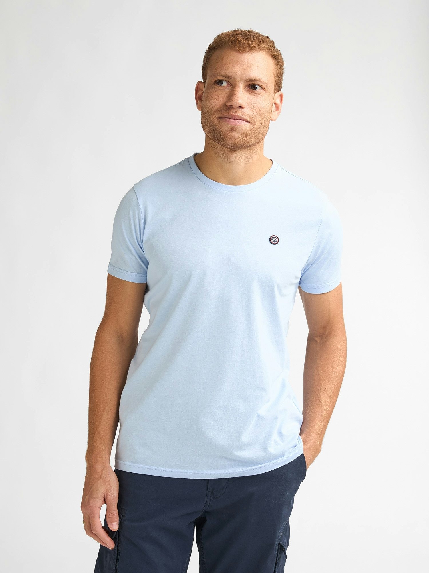 Petrol Industries Rundhalsshirt mit Logo Stickerei