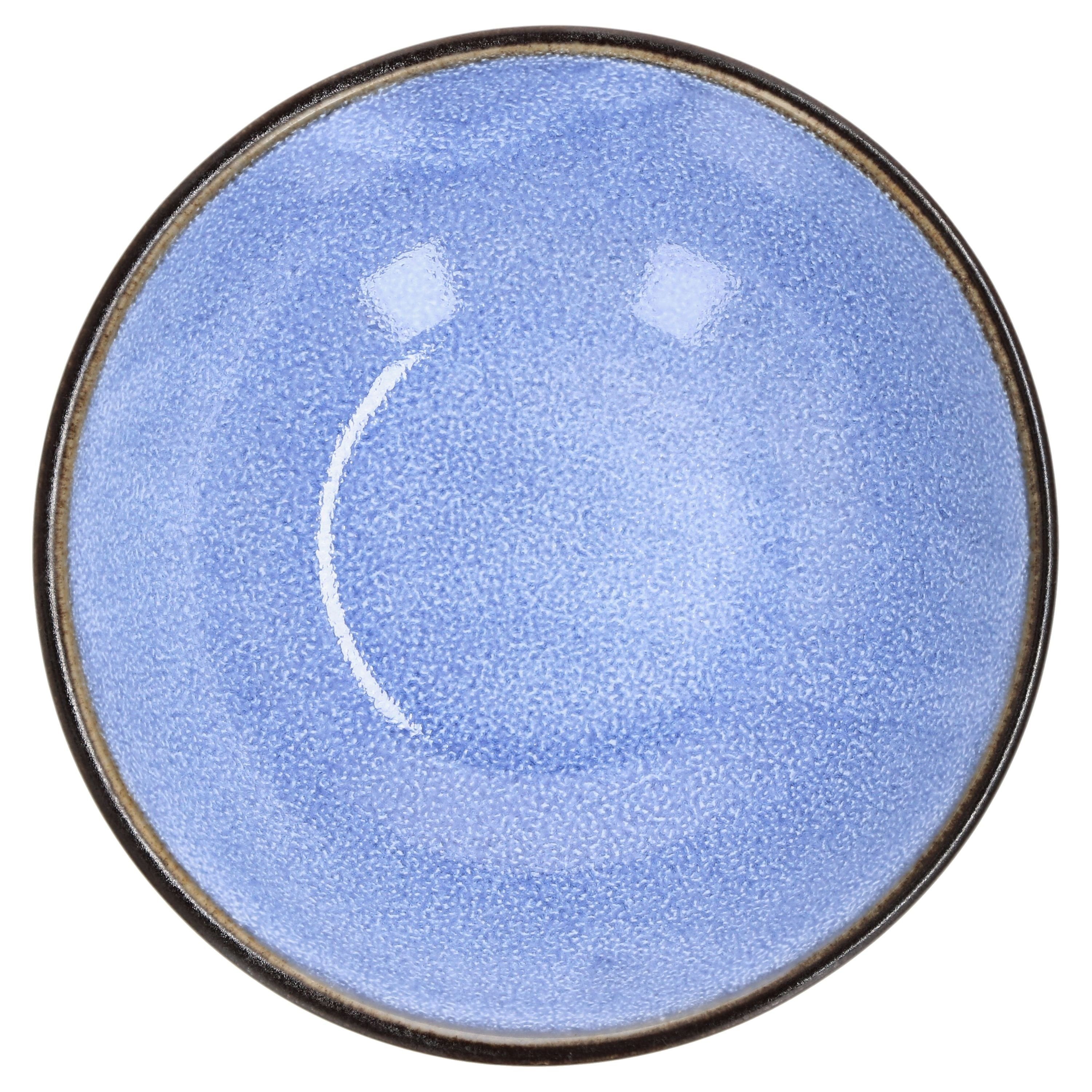 MamboCat Müslischale 4cm Schalen Set 6er Reactive Glaze 24321839, Porzellan & Dip Snack Blue