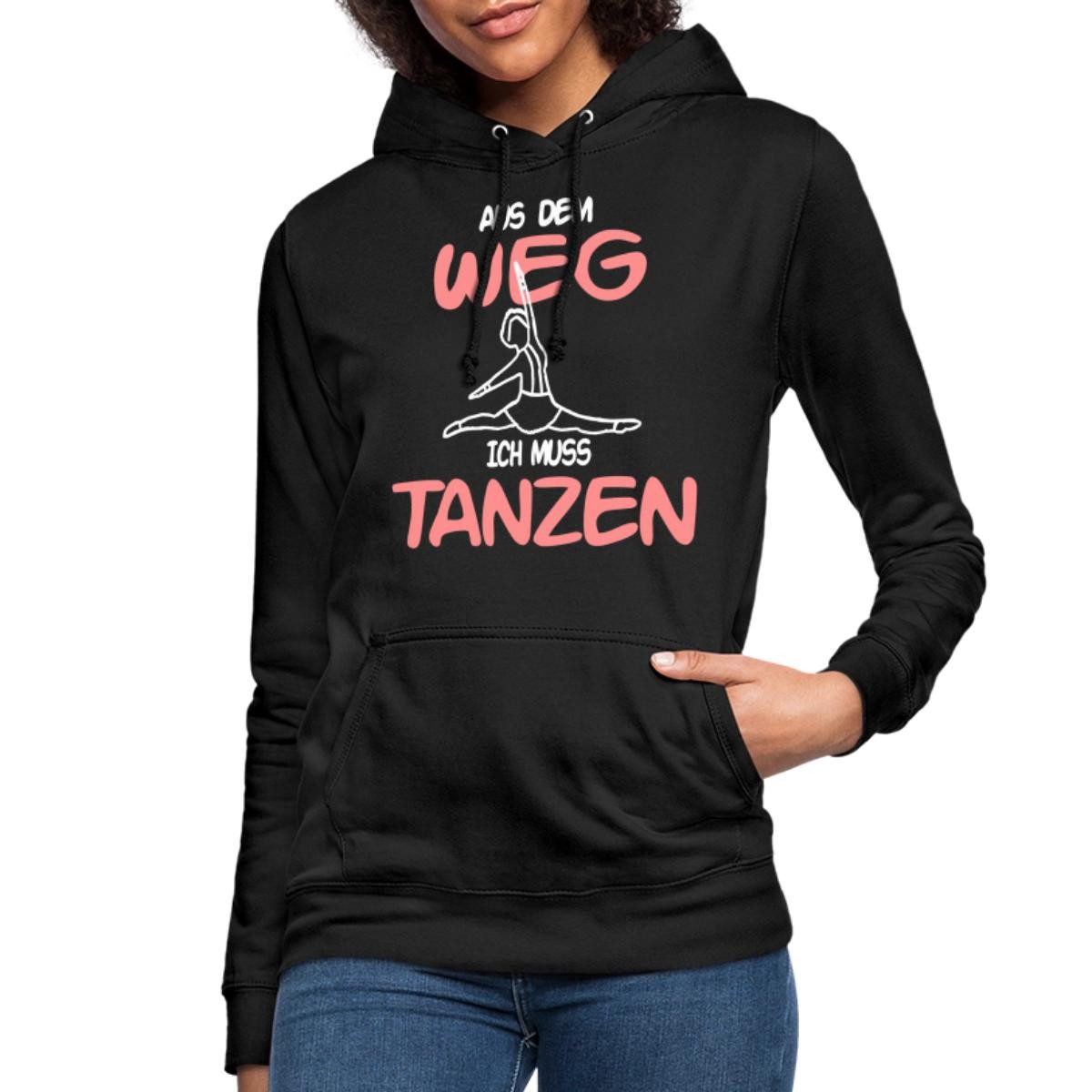 Spreadshirt Hoodie Tanzmariechen Aus Dem Weg Ich Muss Tanzen Damen Hoodie (1-tlg)