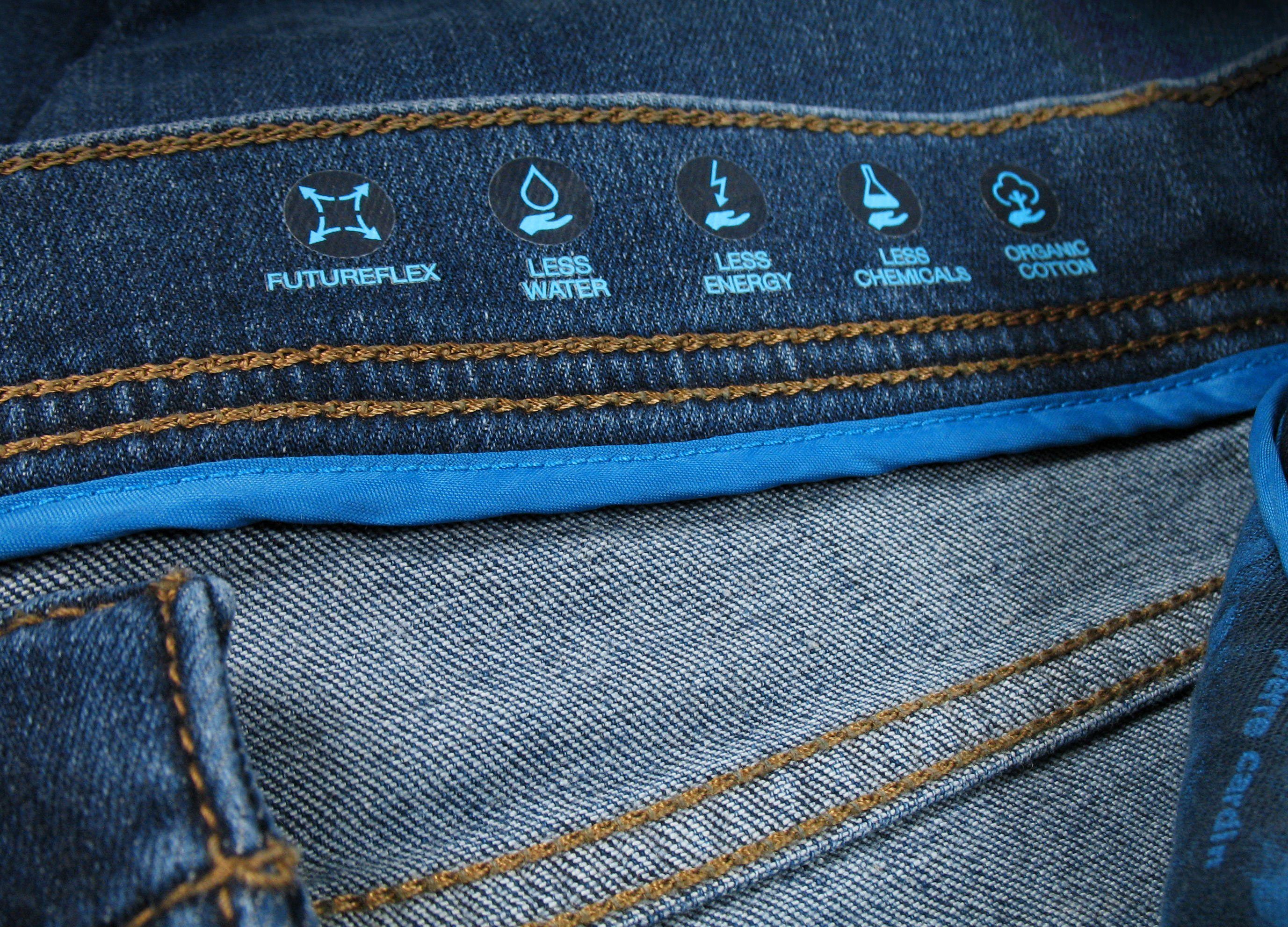 Lyon ocean Pierre blue 5-Pocket-Jeans Cardin buffies used Tapered Futureflex