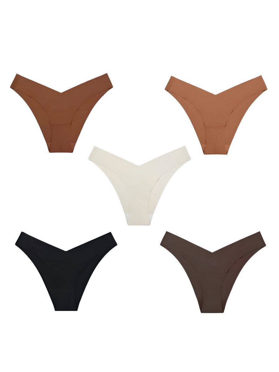 Elegant Love Tangaslip Brasilslips, Bequeme Dessous, Sexy Unterwäsche, nahtlose Panties (Set, 5-St., 5er-Pack) Höschen Lingerie für Damen, mehrfarbige Unterhosen, stilvolle Thongs