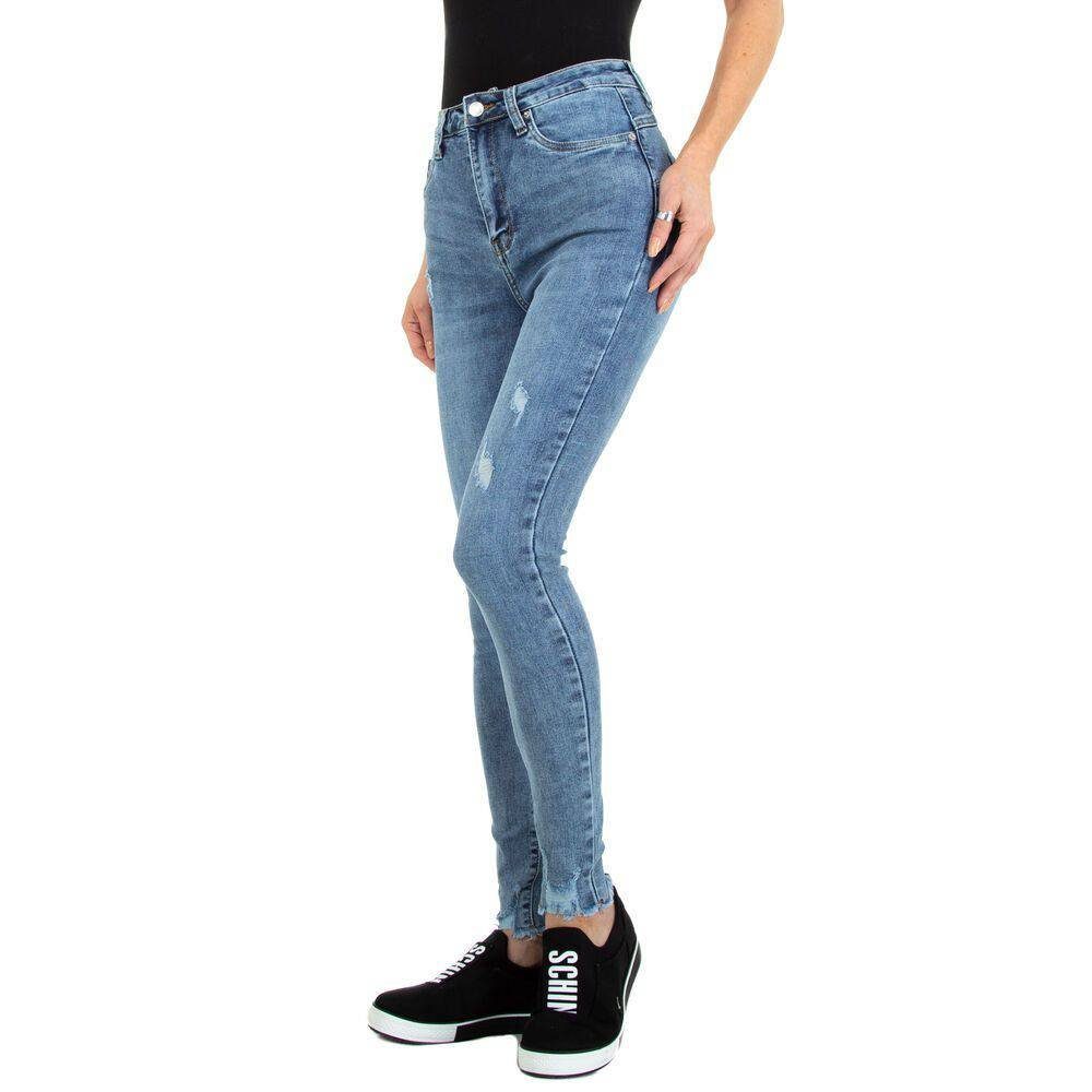 Hellblau Stretch Jeansstoff Jeans Skinny-fit-Jeans Freizeit in Ital-Design Damen Skinny