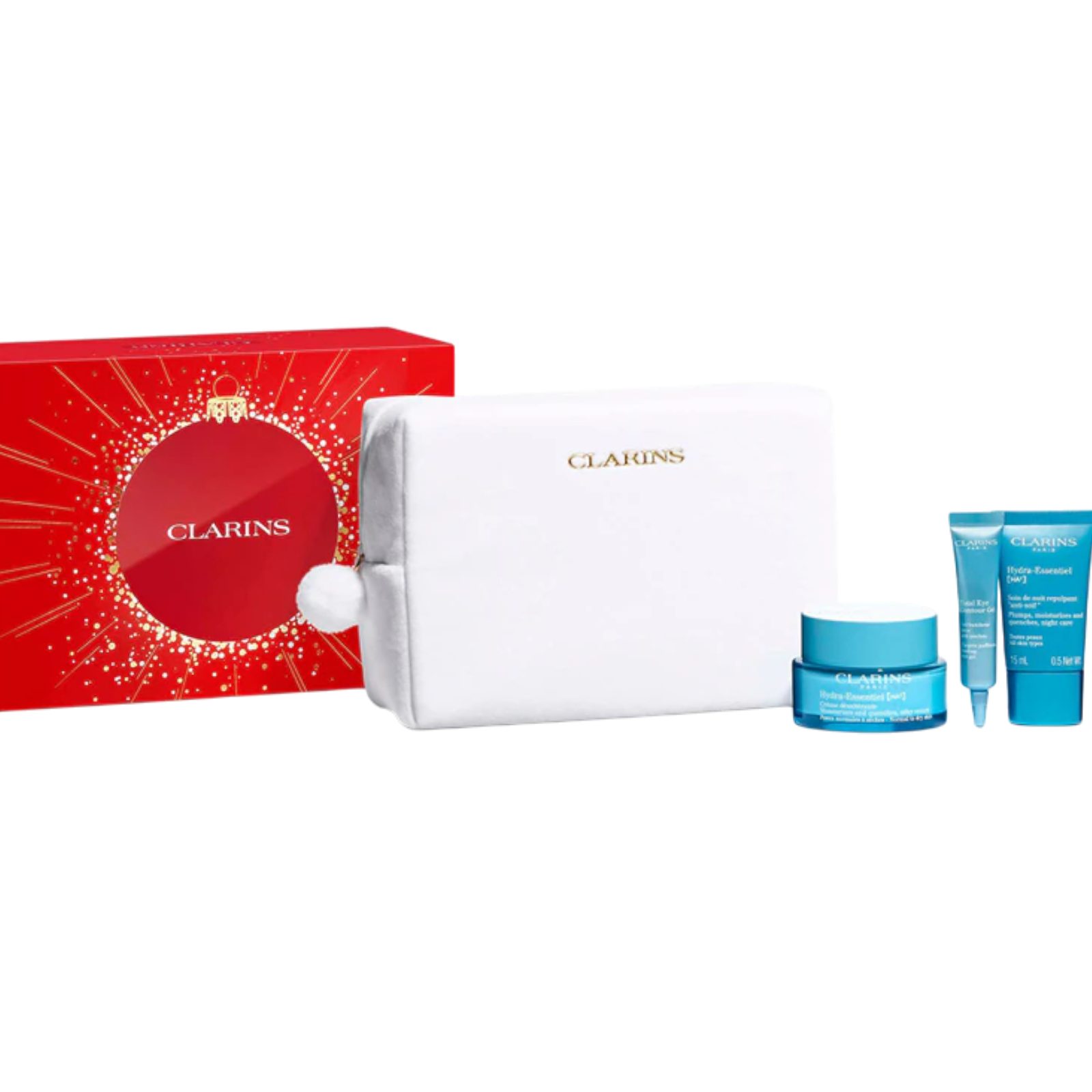 Clarins Gesichtspflege-Set CLARINS Hydra-Essentiel X-MAS-Set 2025, 4-tlg.
